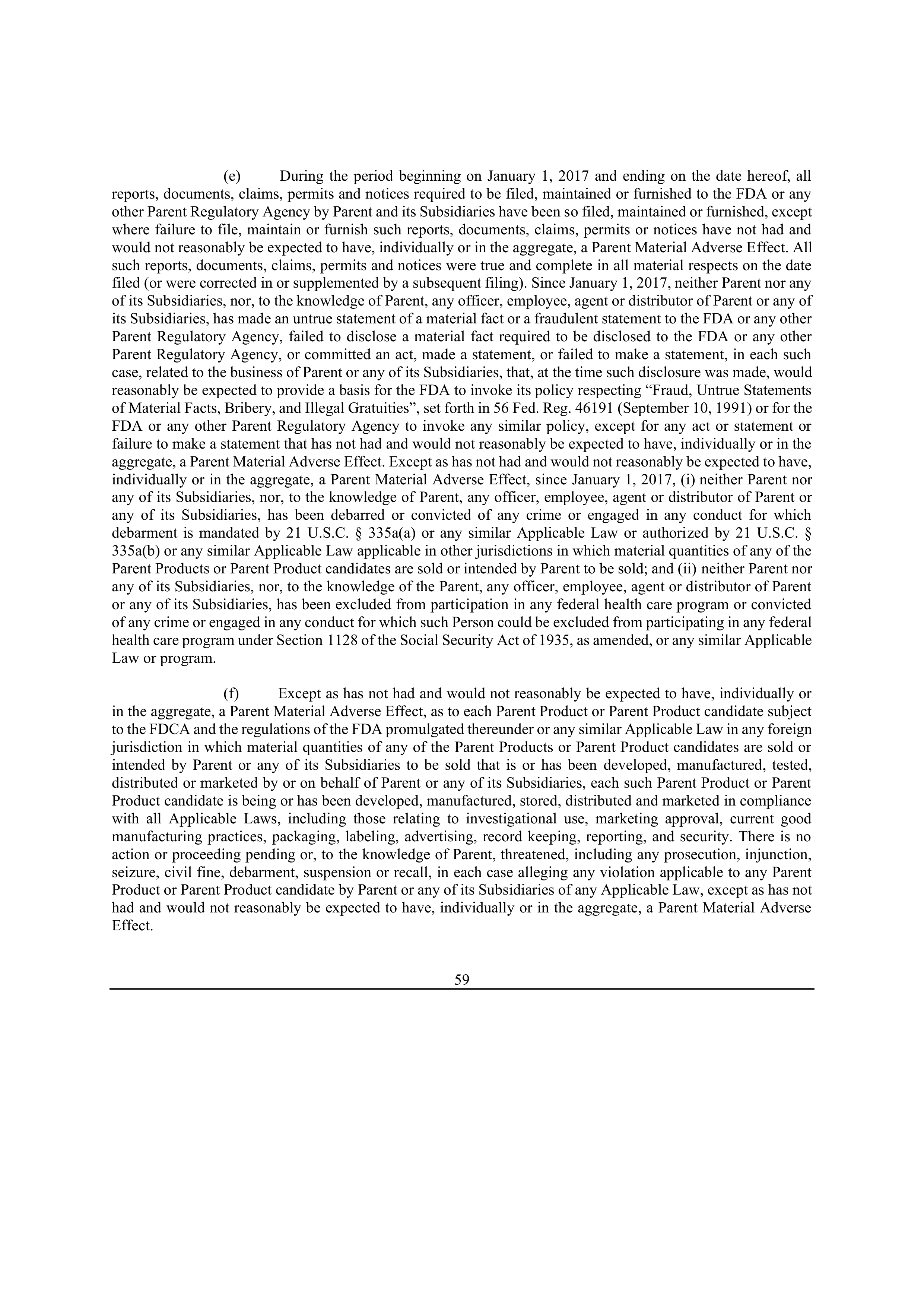 Bristol Myers Squibb Merger Agreement — page 66