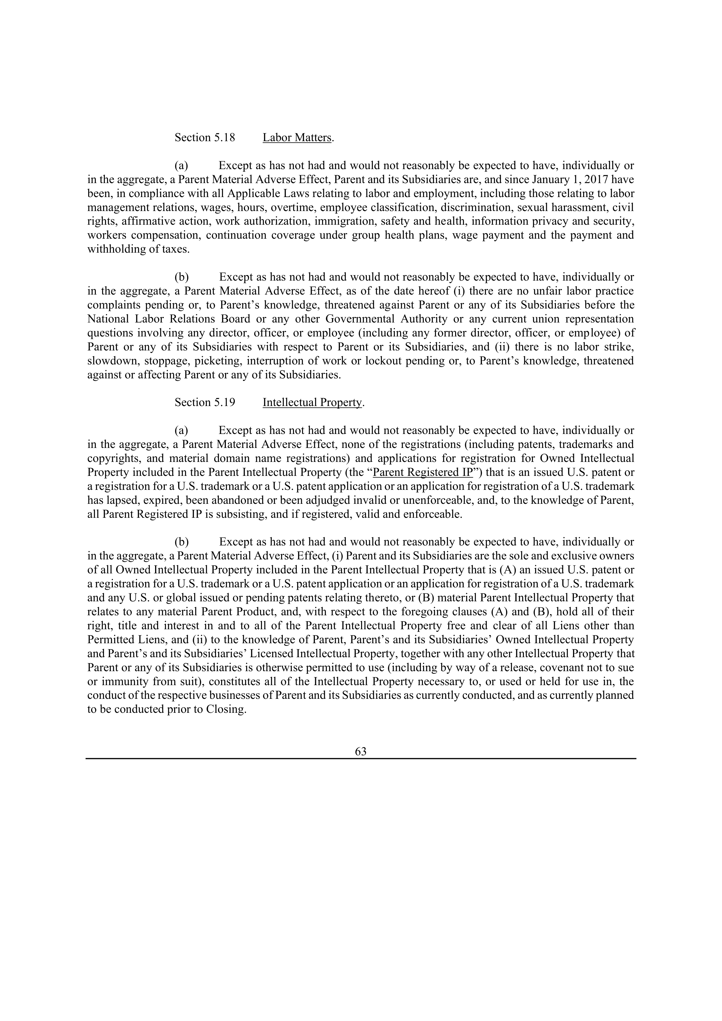 Bristol Myers Squibb Merger Agreement — page 70