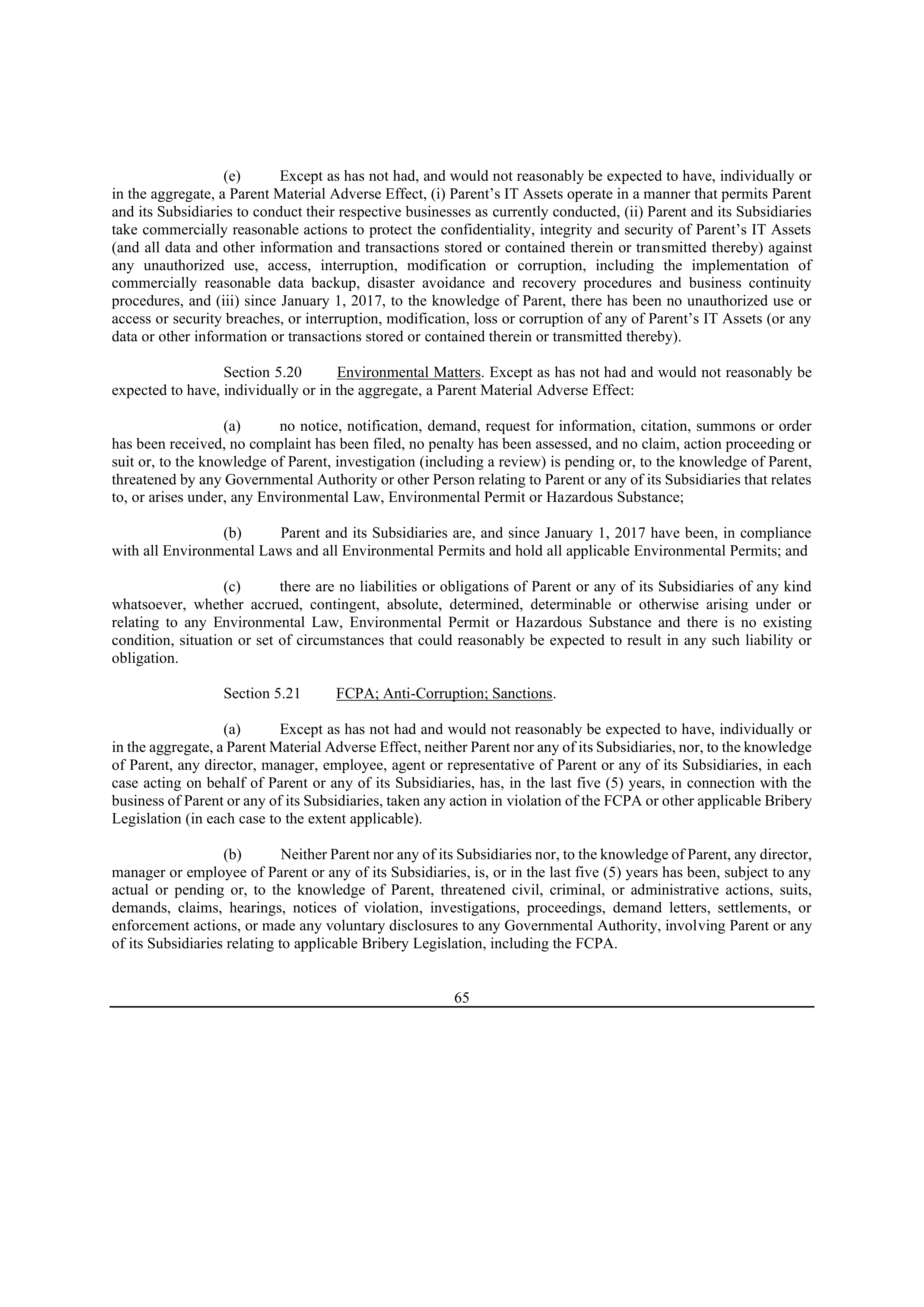 Bristol Myers Squibb Merger Agreement — page 72