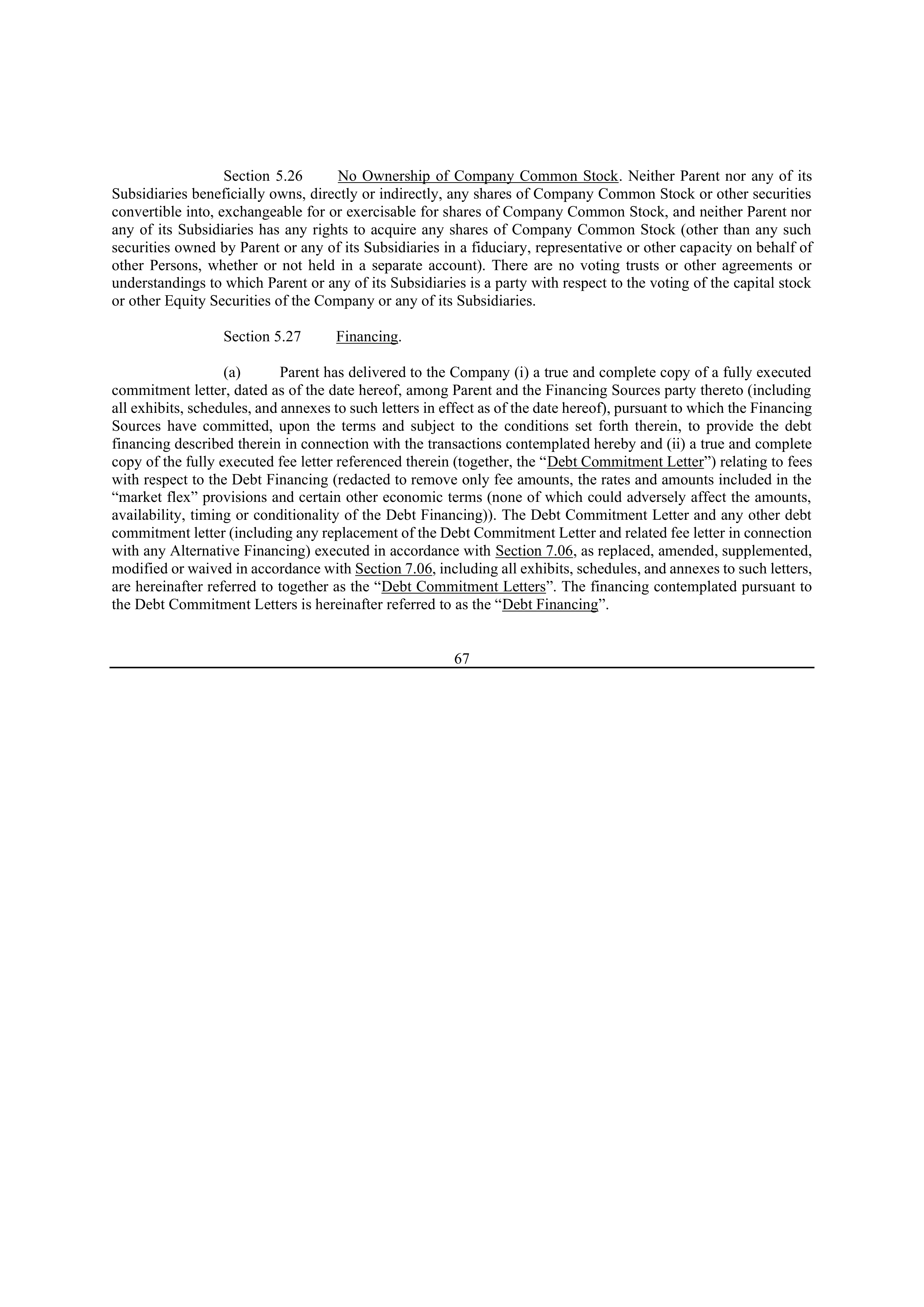 Bristol Myers Squibb Merger Agreement — page 74