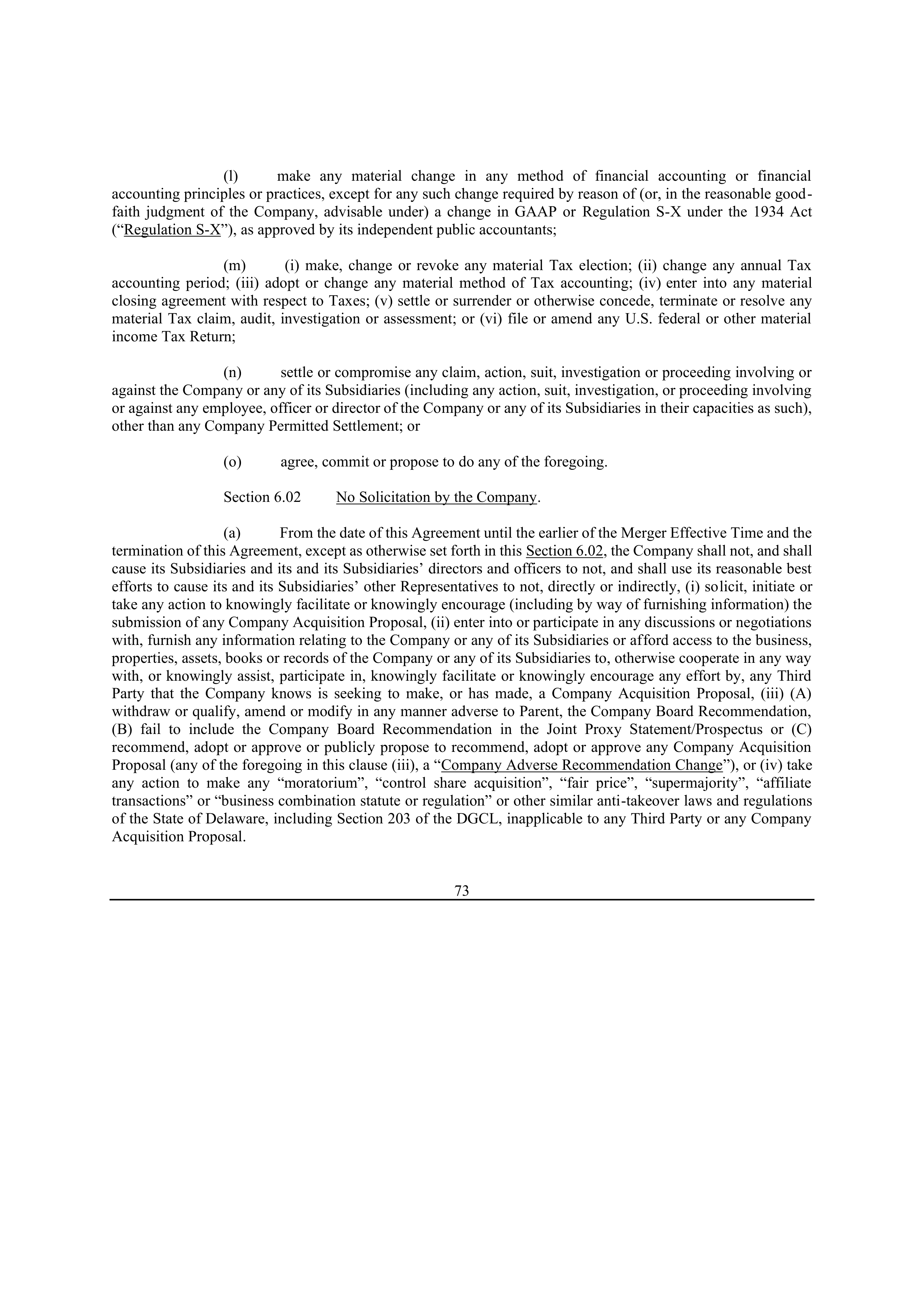 Bristol Myers Squibb Merger Agreement — page 81