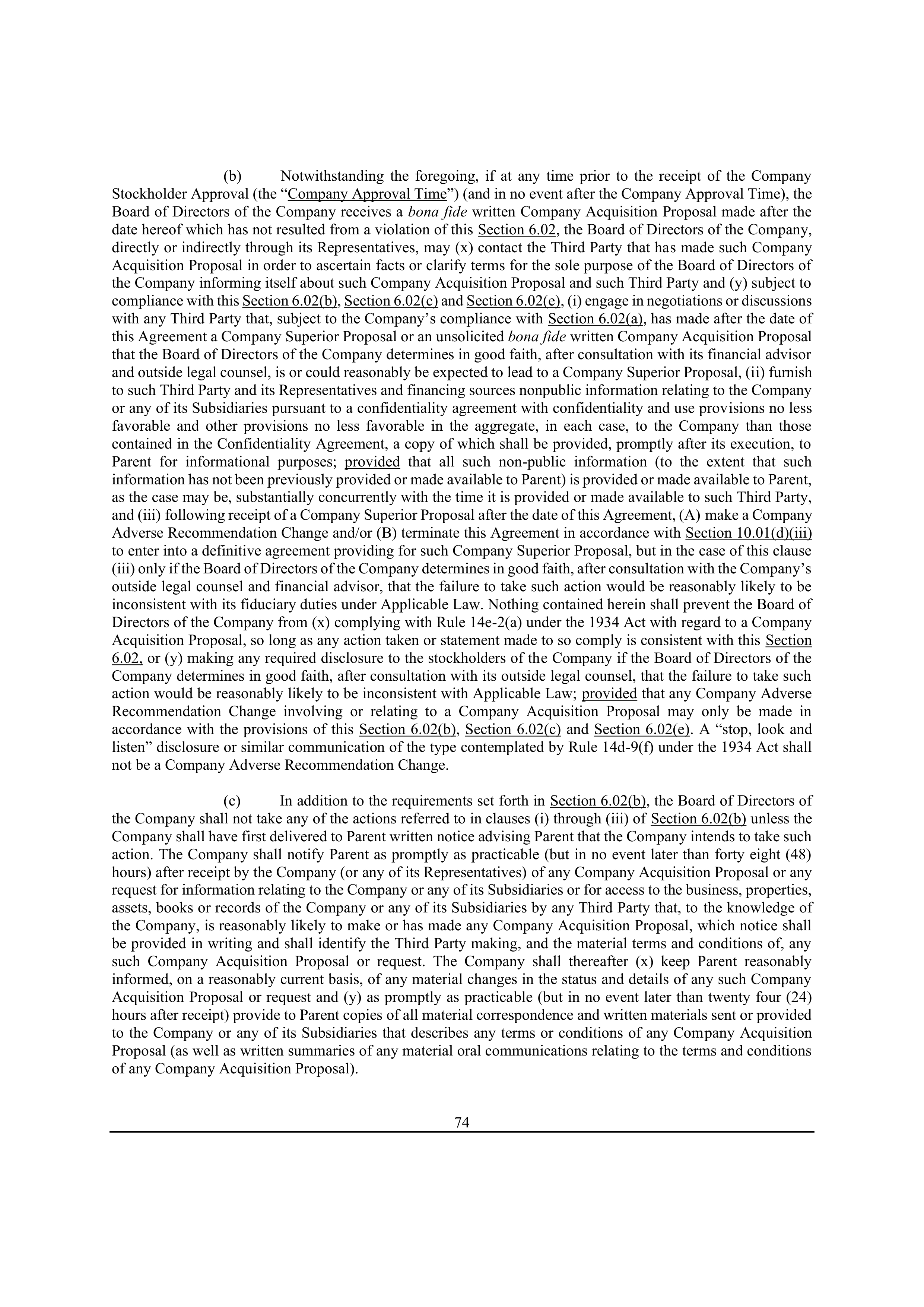 Bristol Myers Squibb Merger Agreement — page 82