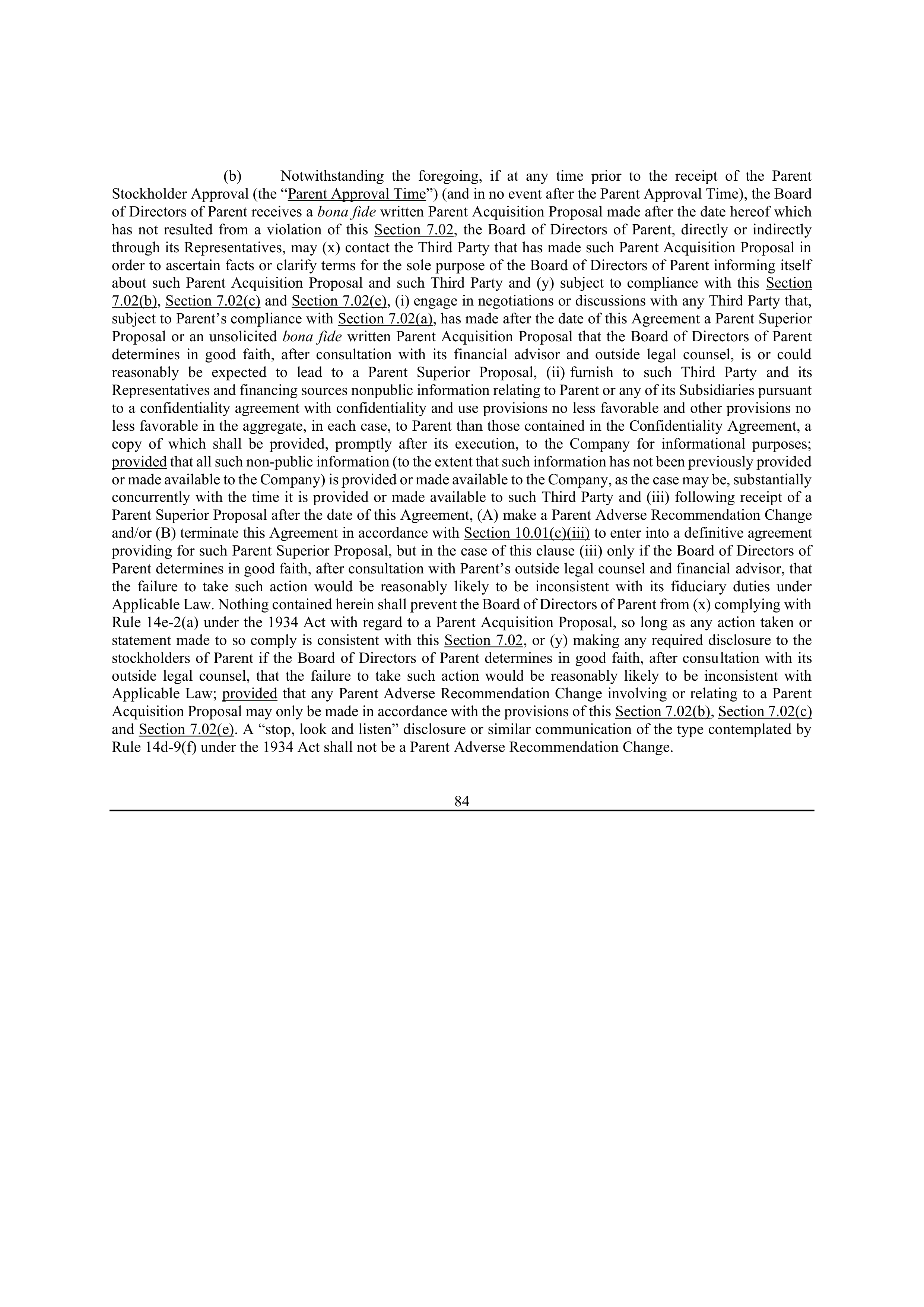 Bristol Myers Squibb Merger Agreement — page 93