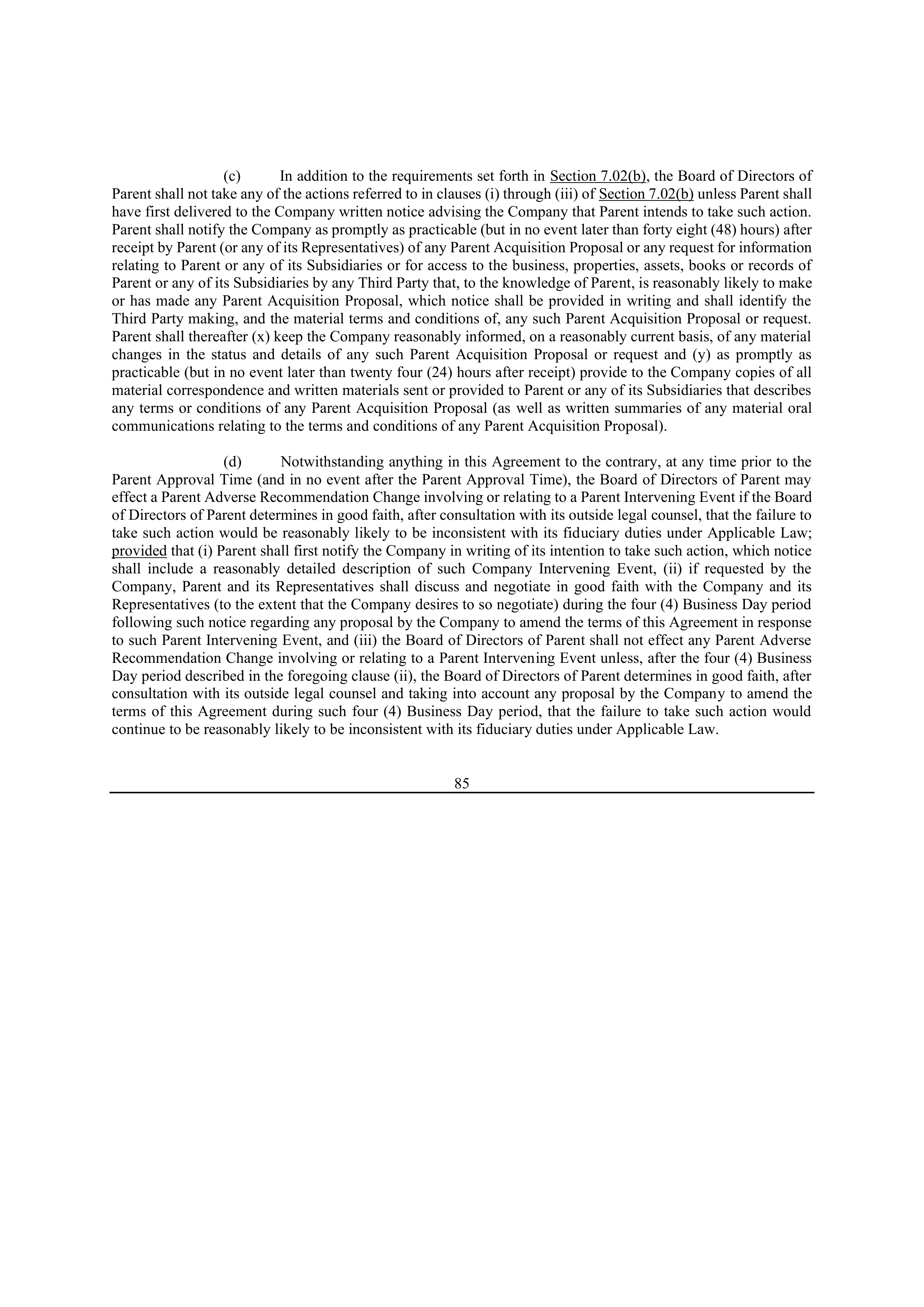 Bristol Myers Squibb Merger Agreement — page 94