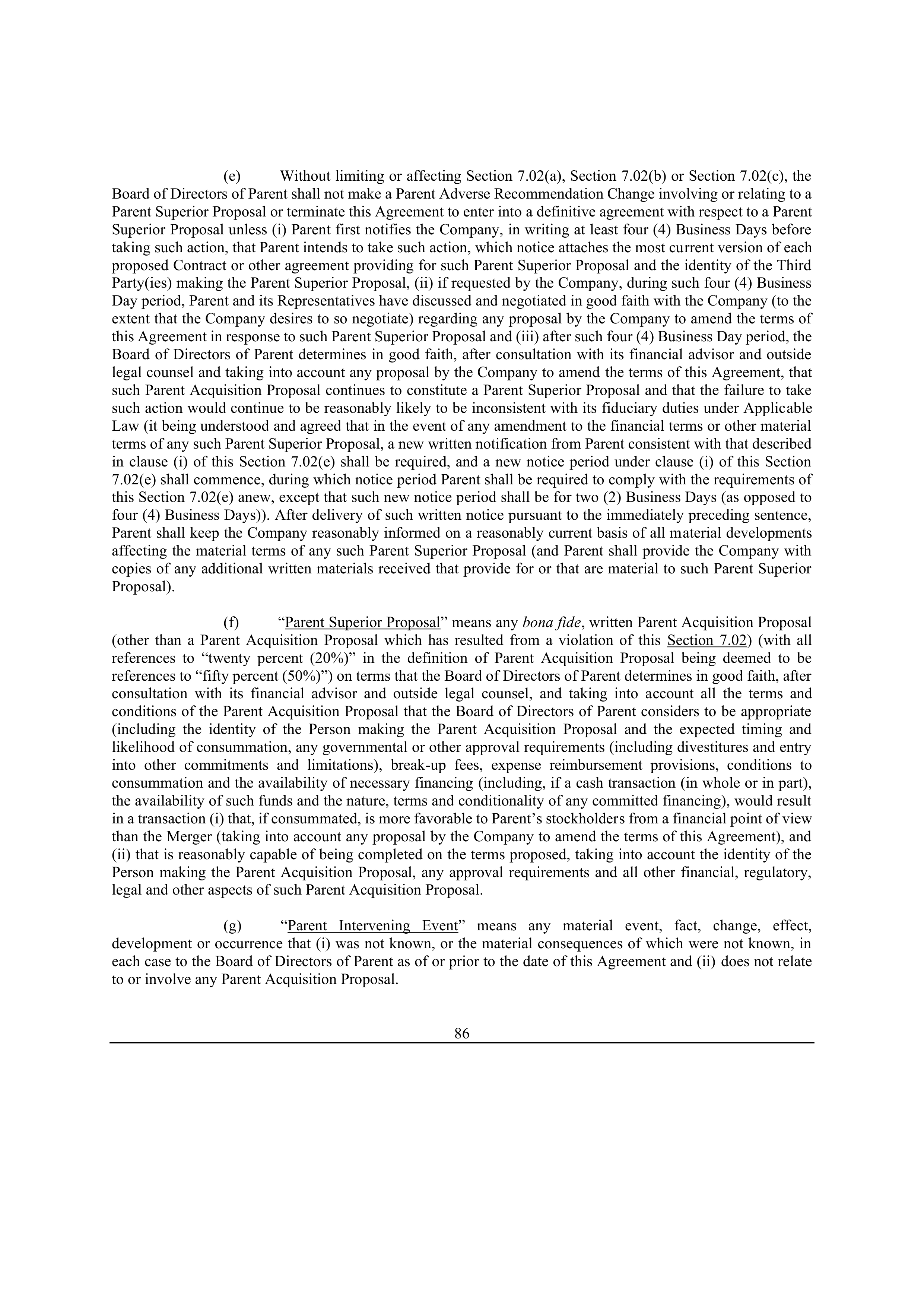 Bristol Myers Squibb Merger Agreement — page 95