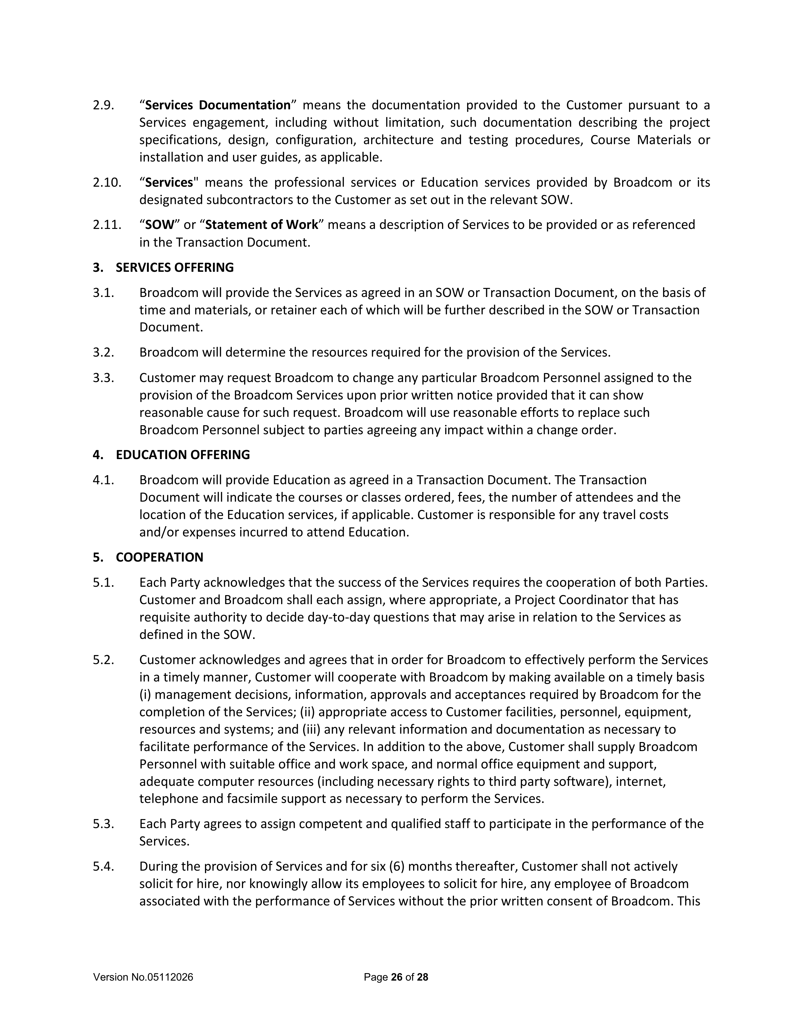 Broadcom End User Agreement — page 26