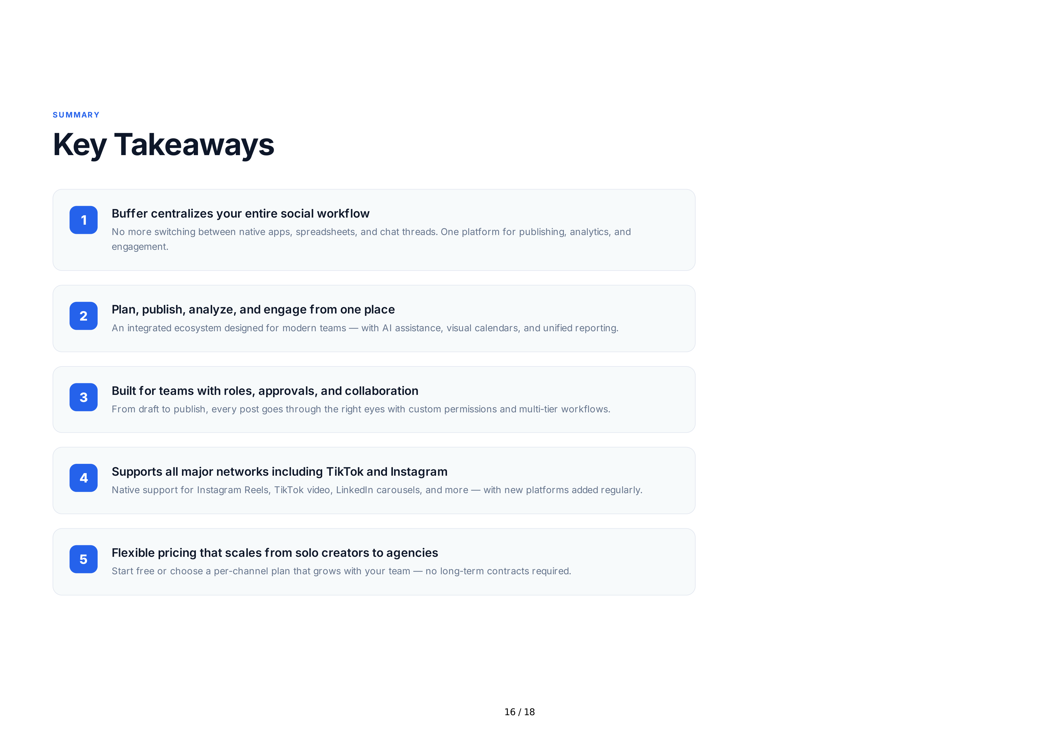 Buffer Sales Pitch Presentation — page 16