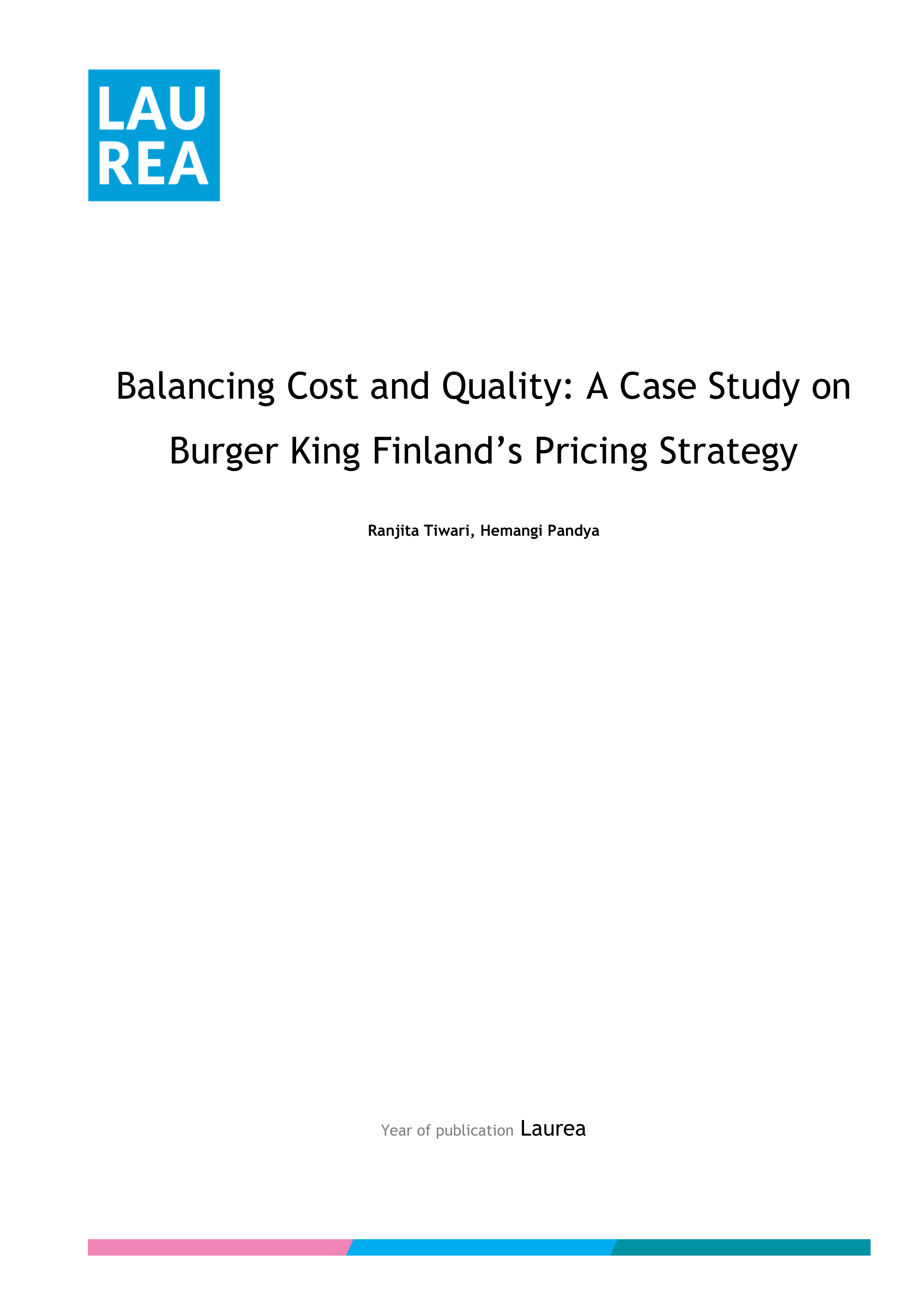 Burger King Case Study — page 1