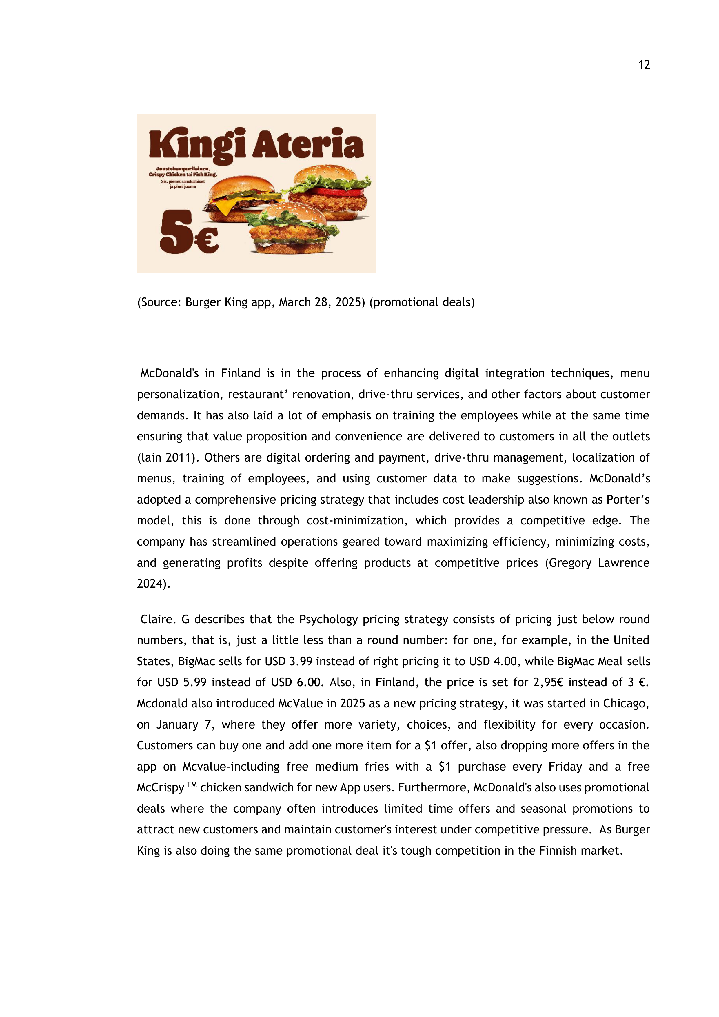Burger King Case Study — page 12