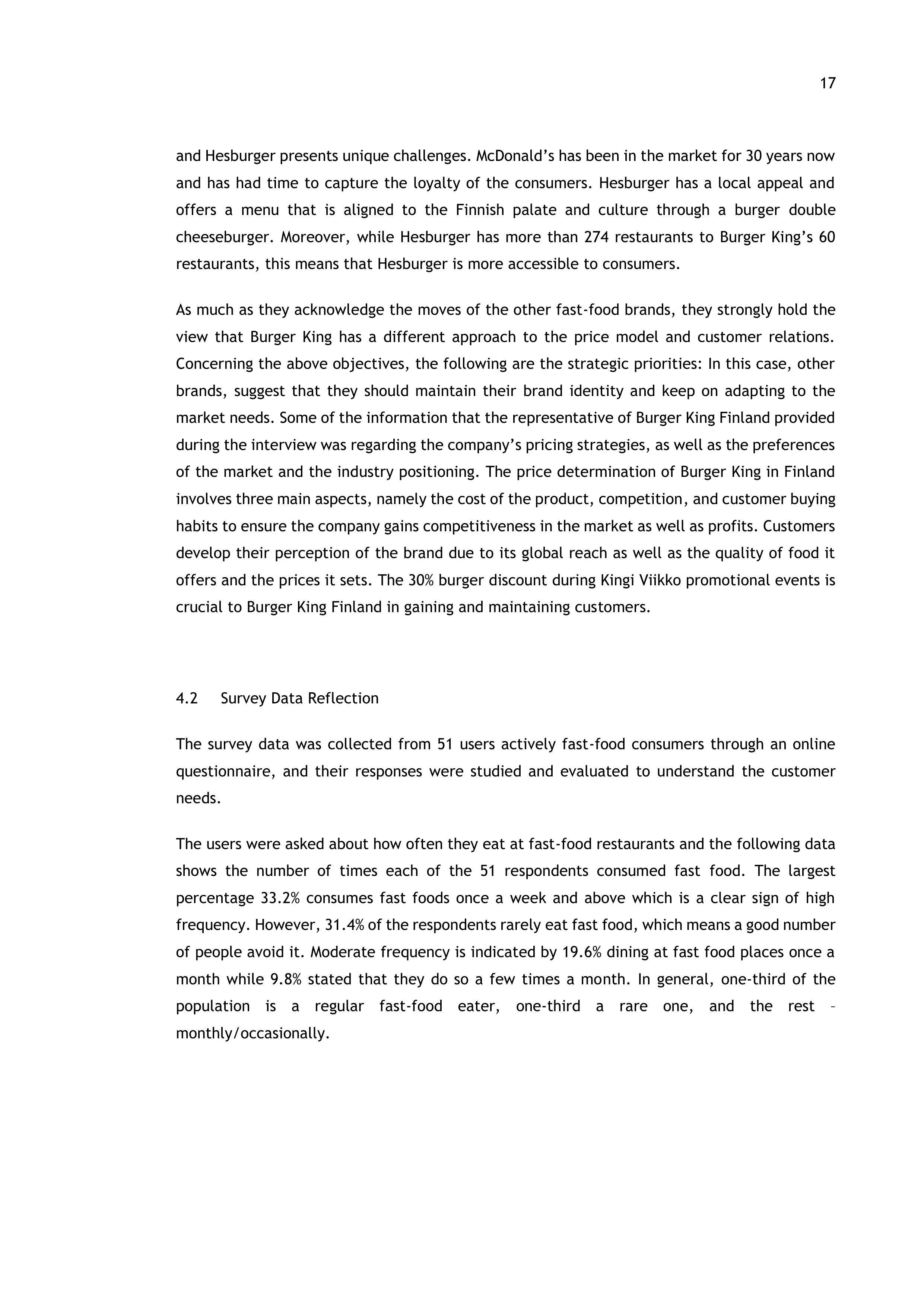 Burger King Case Study — page 17