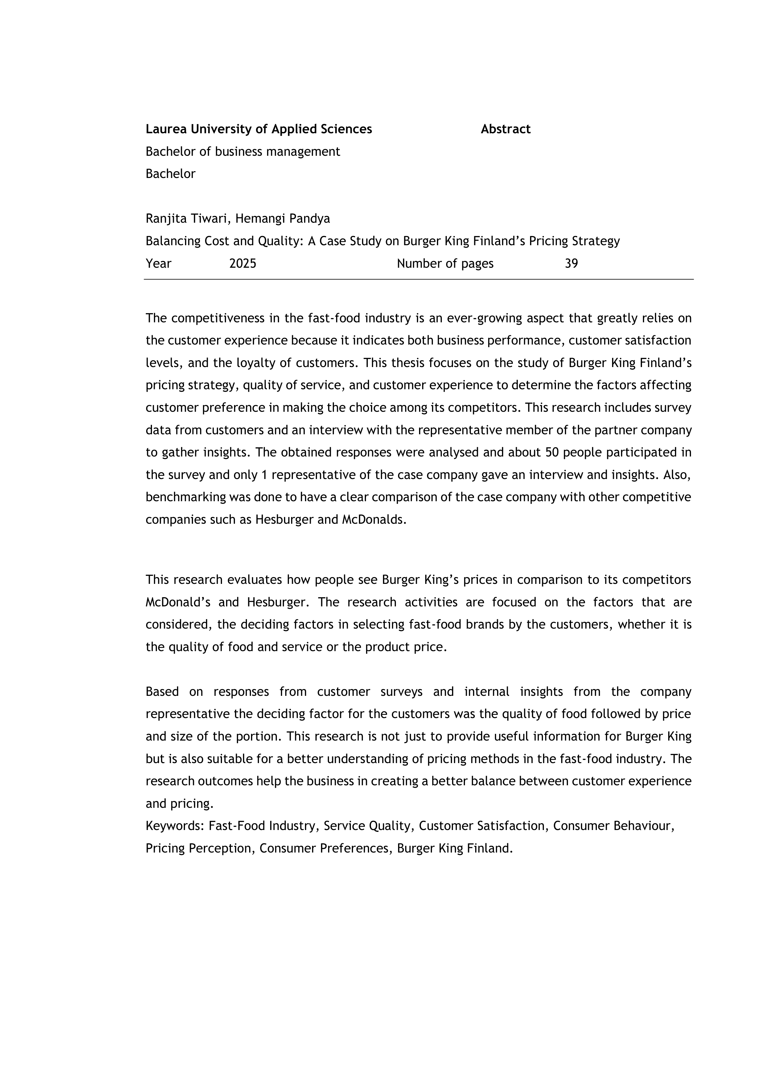 Burger King Case Study — page 3