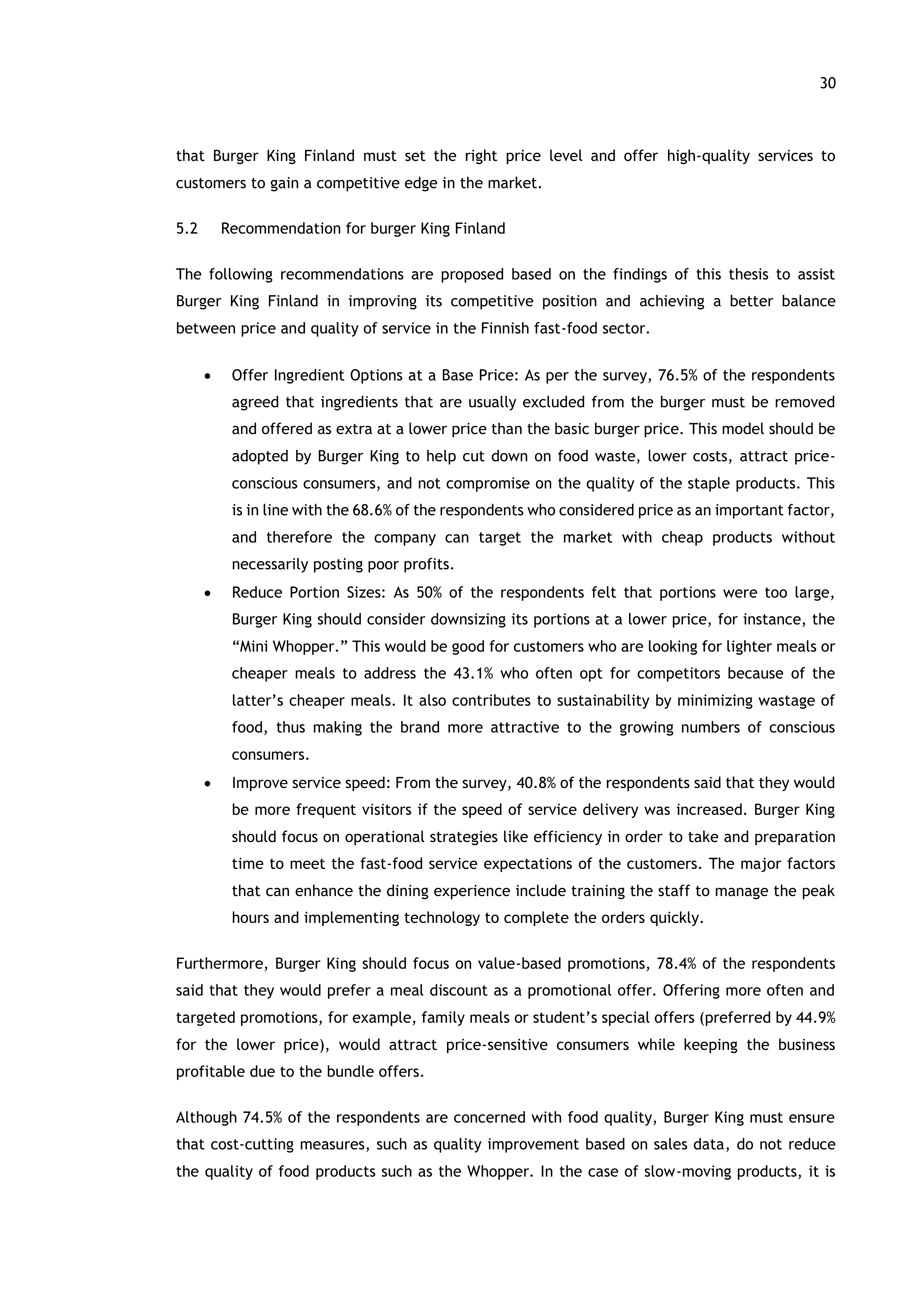 Burger King Case Study — page 30