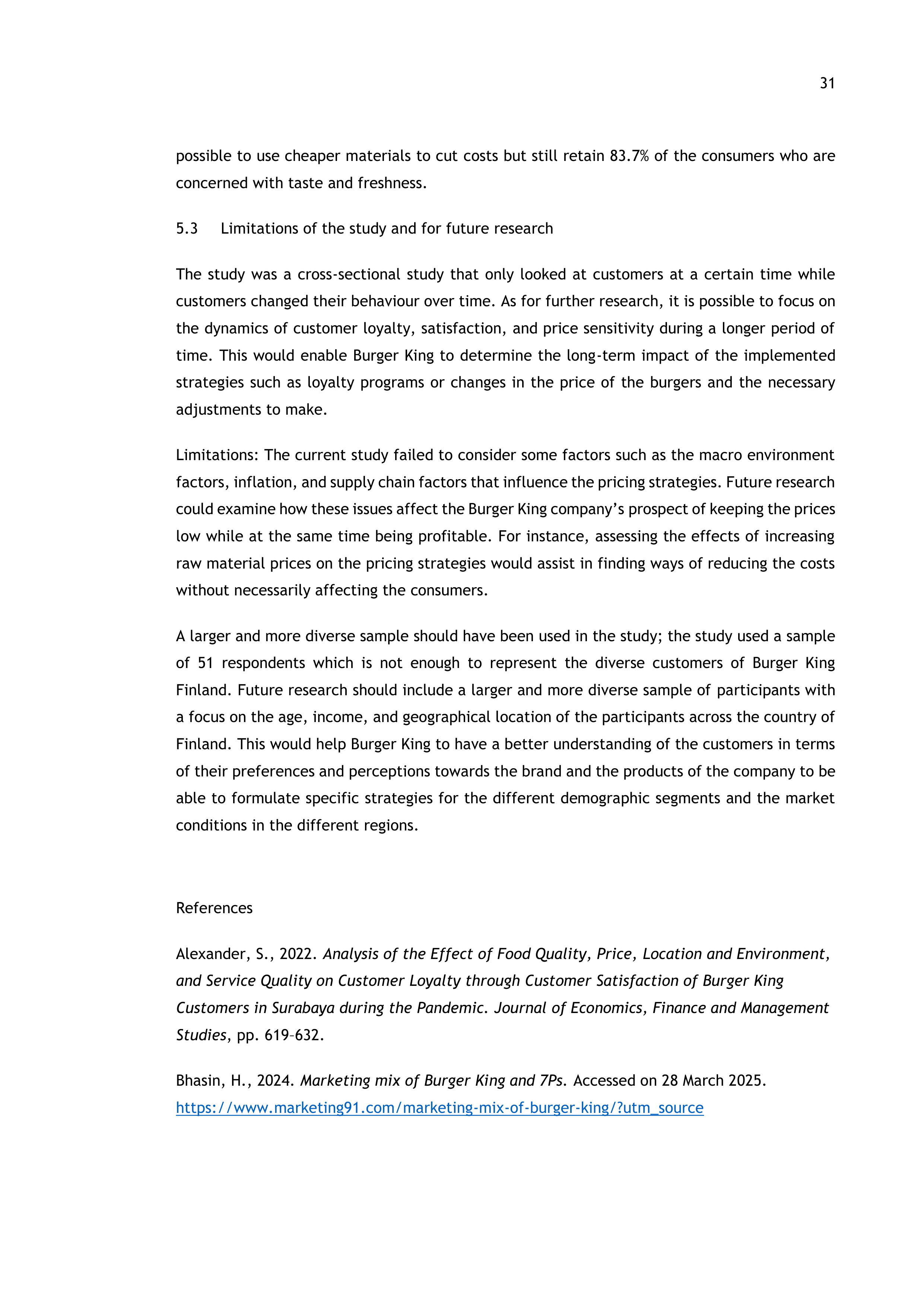 Burger King Case Study — page 31