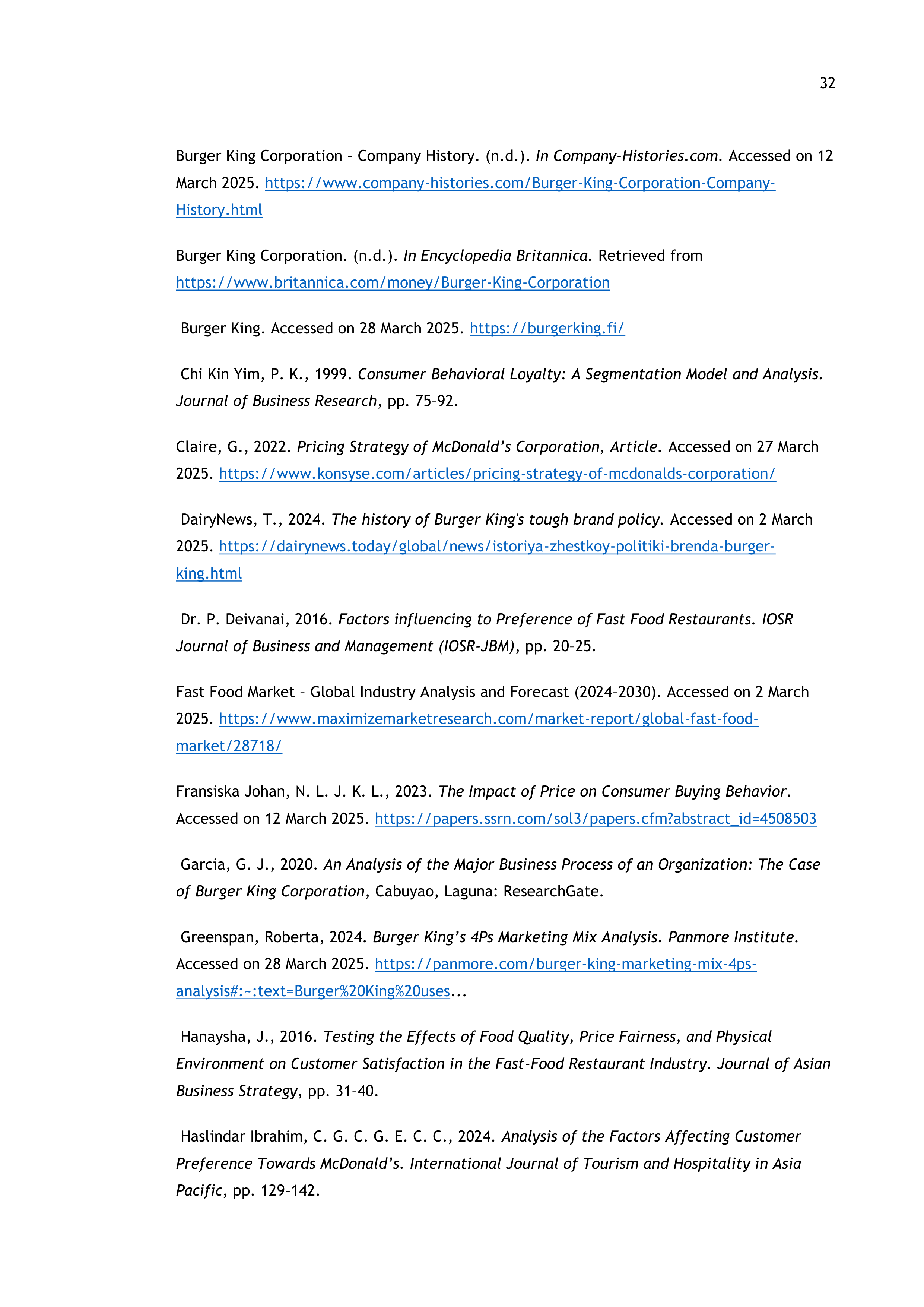 Burger King Case Study — page 32