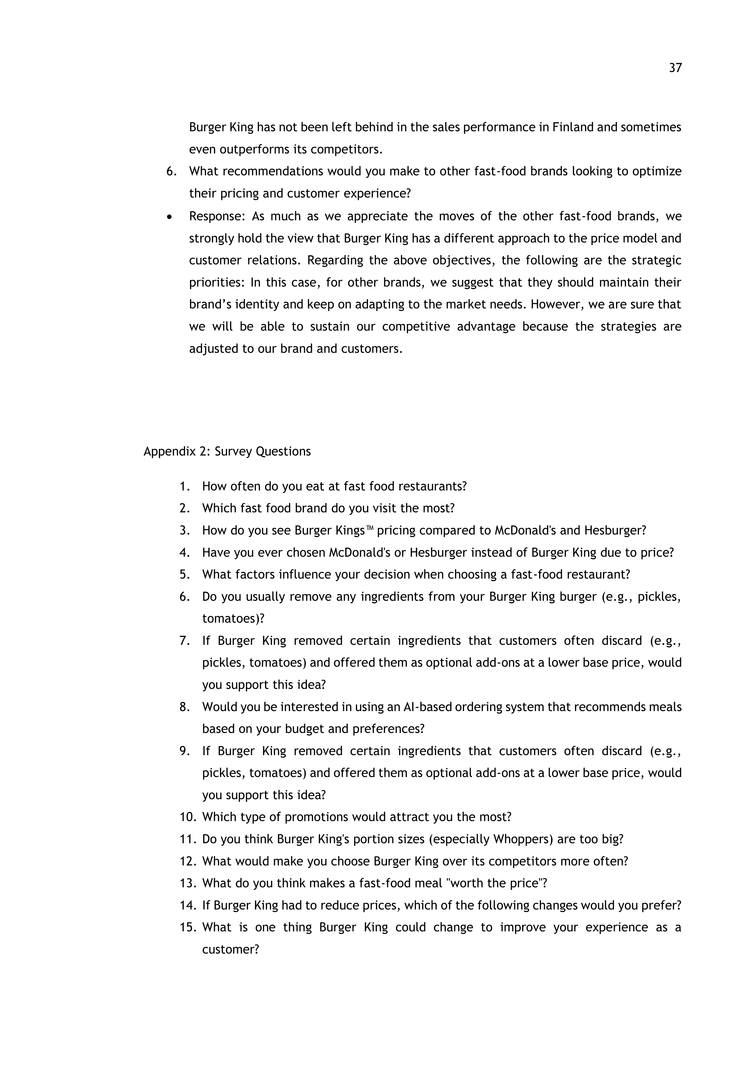 Burger King Case Study — page 37
