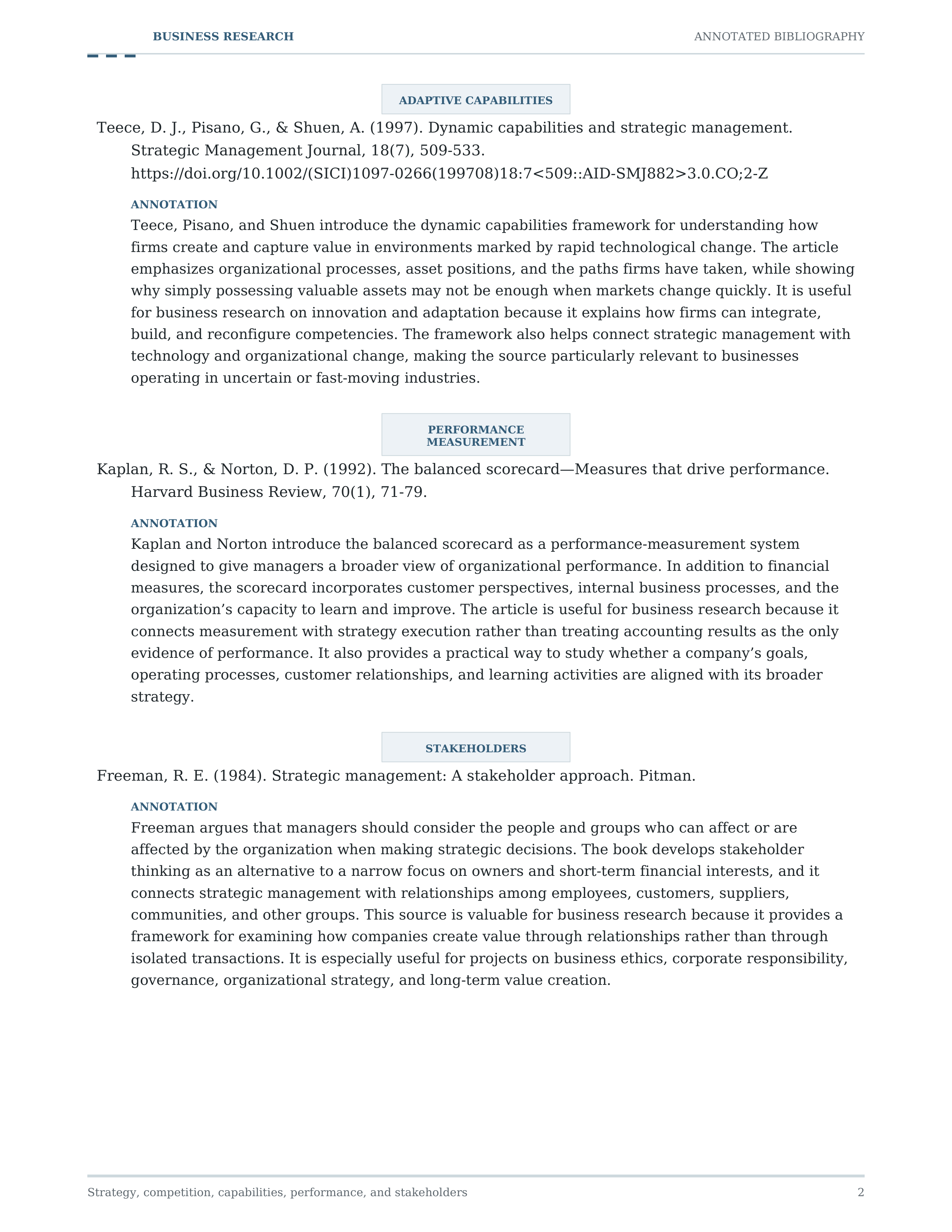 Business Annotated Bibliography — page 2