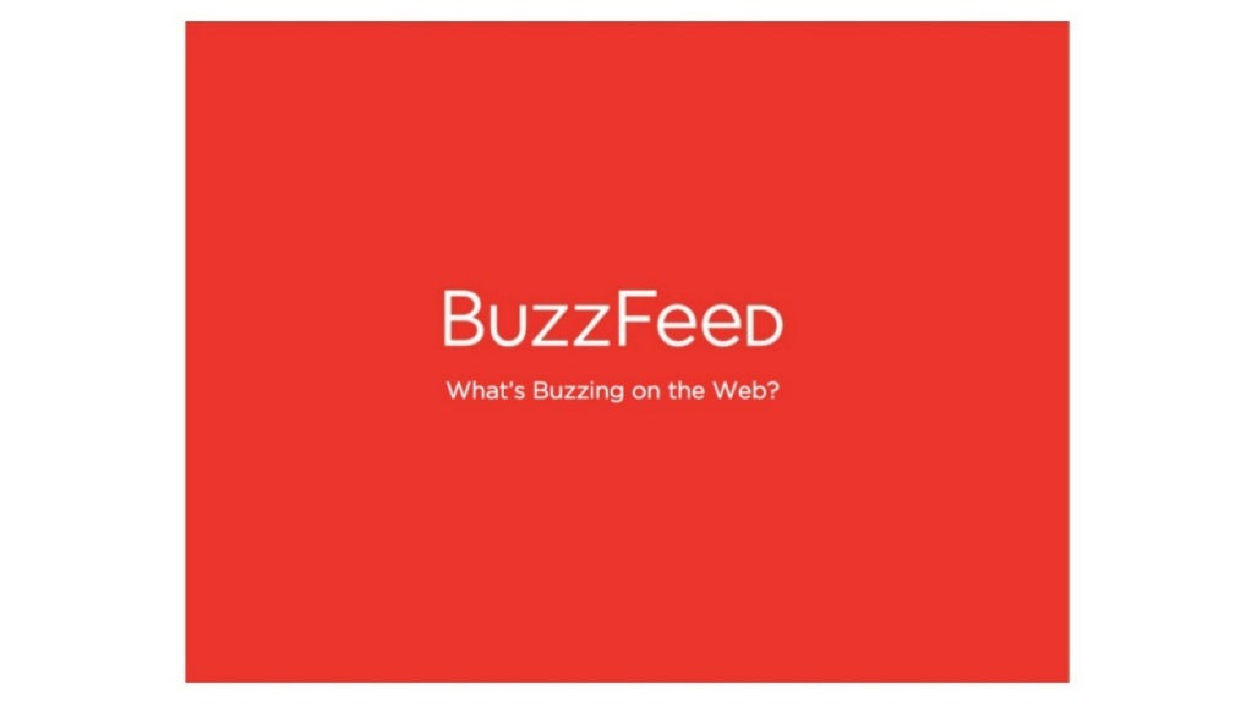 BuzzFeed Pitch Deck — page 1