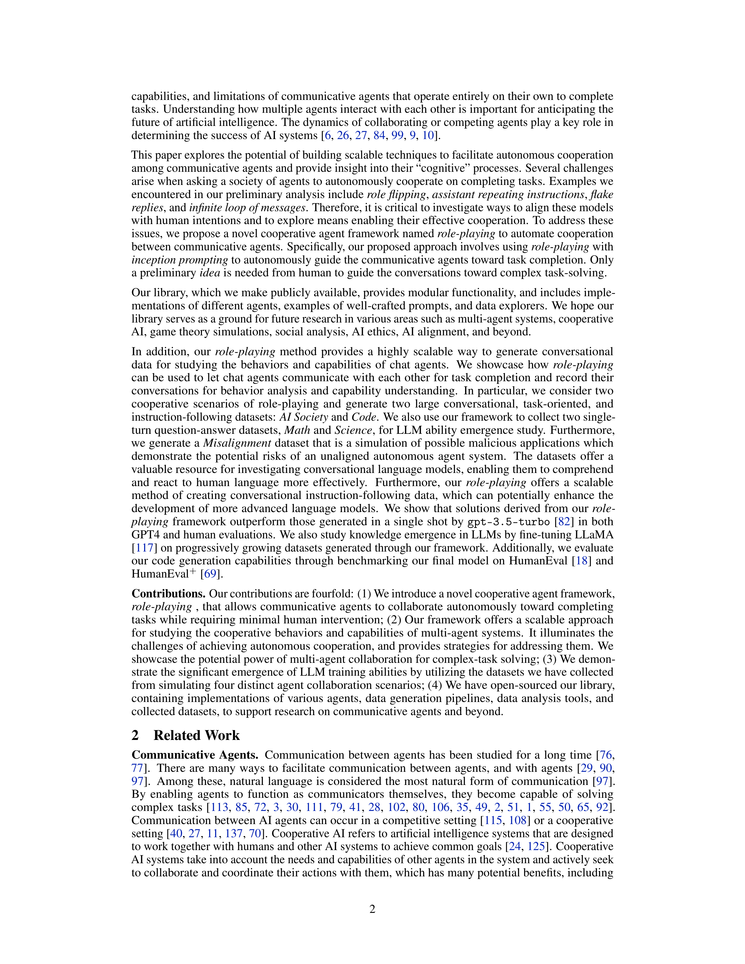 CAMEL AI Agent for Multi Agent Collaboration — page 2