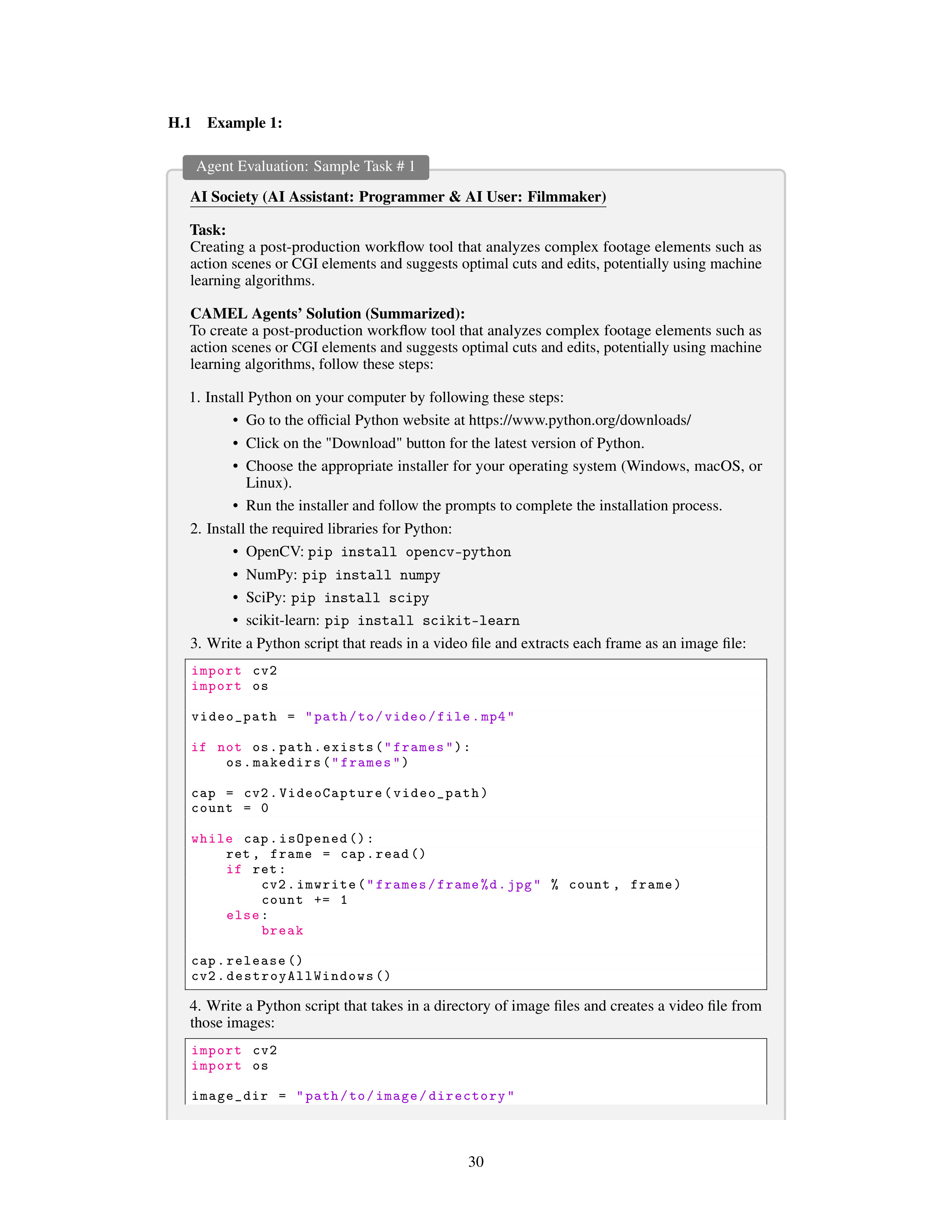 CAMEL AI Agent for Multi Agent Collaboration — page 30
