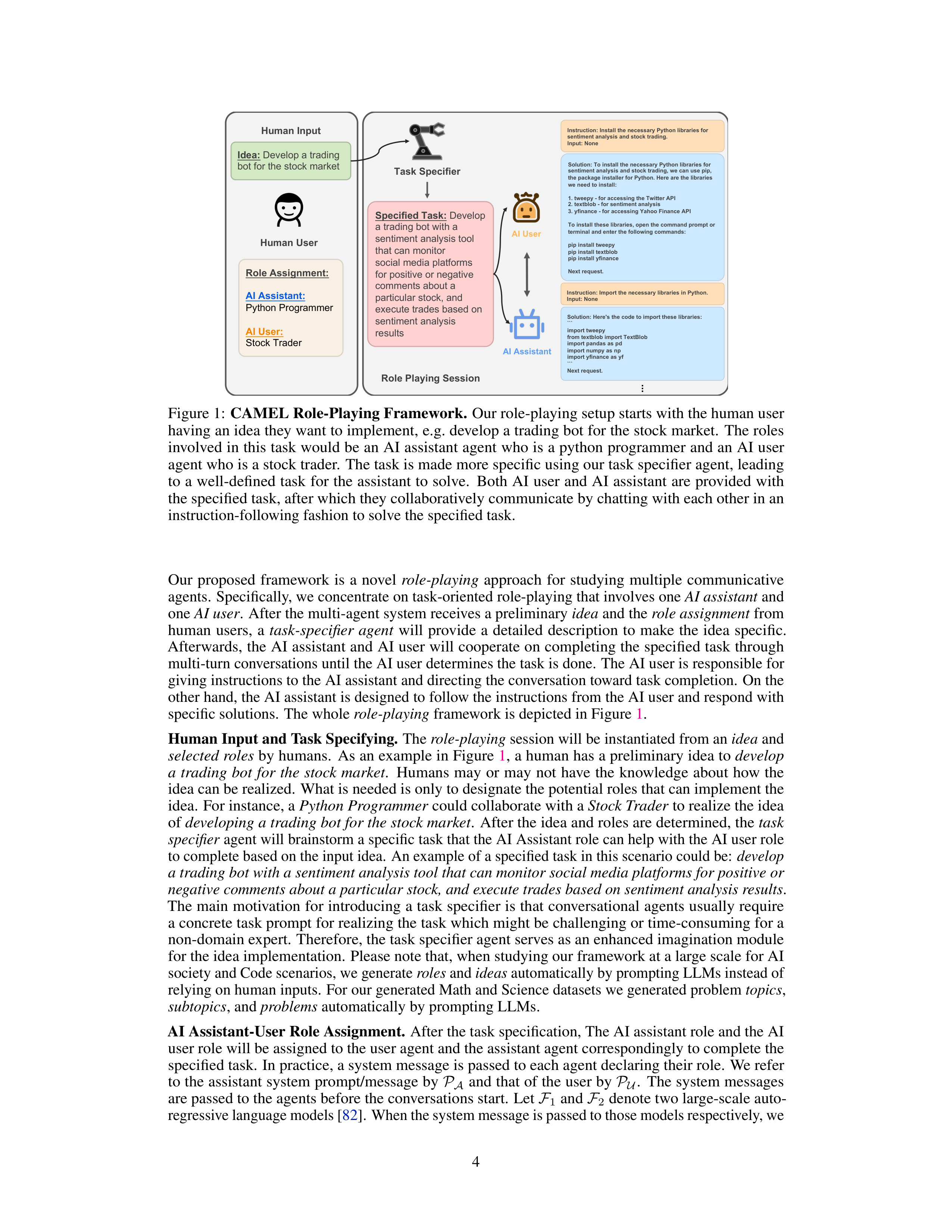 CAMEL AI Agent for Multi Agent Collaboration — page 4