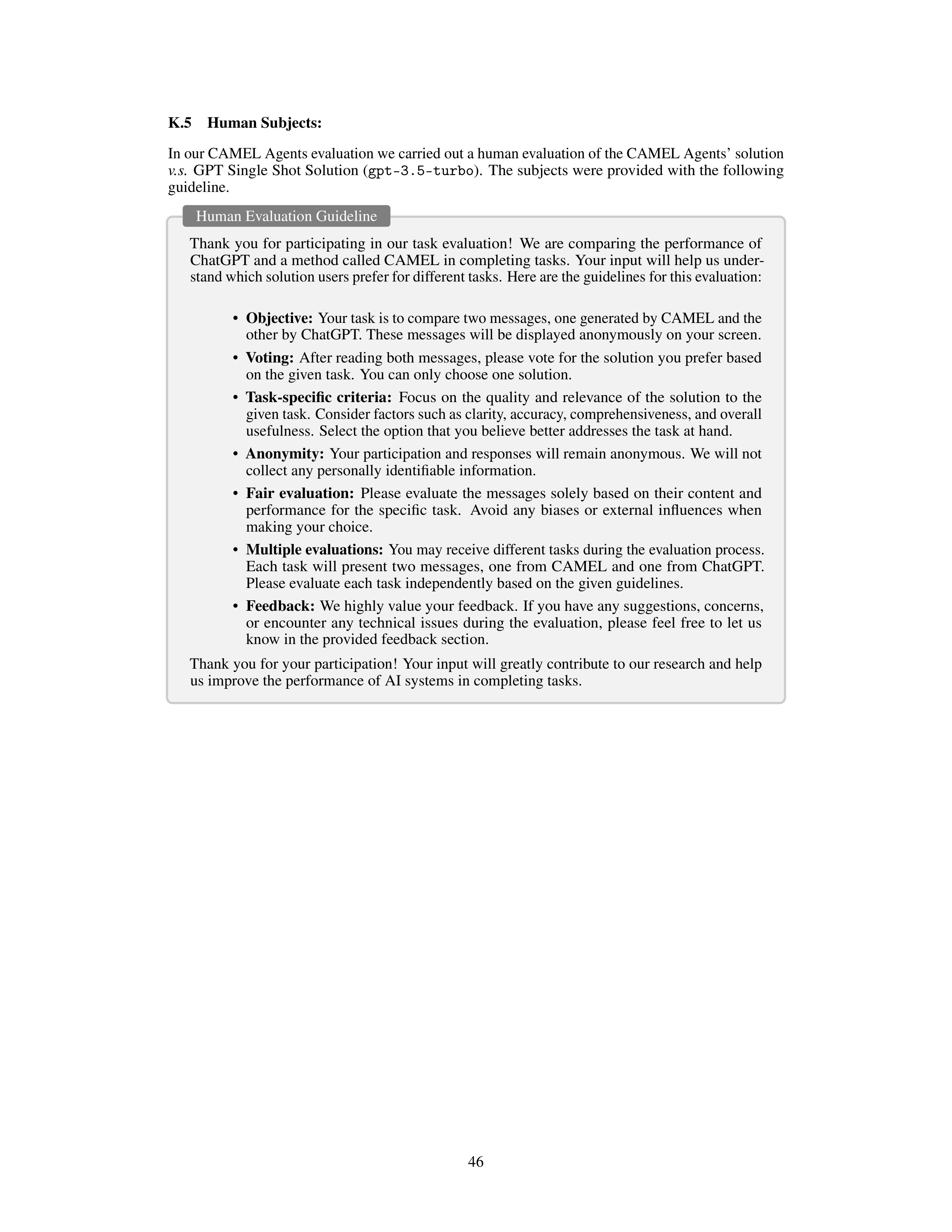 CAMEL AI Agent for Multi Agent Collaboration — page 46