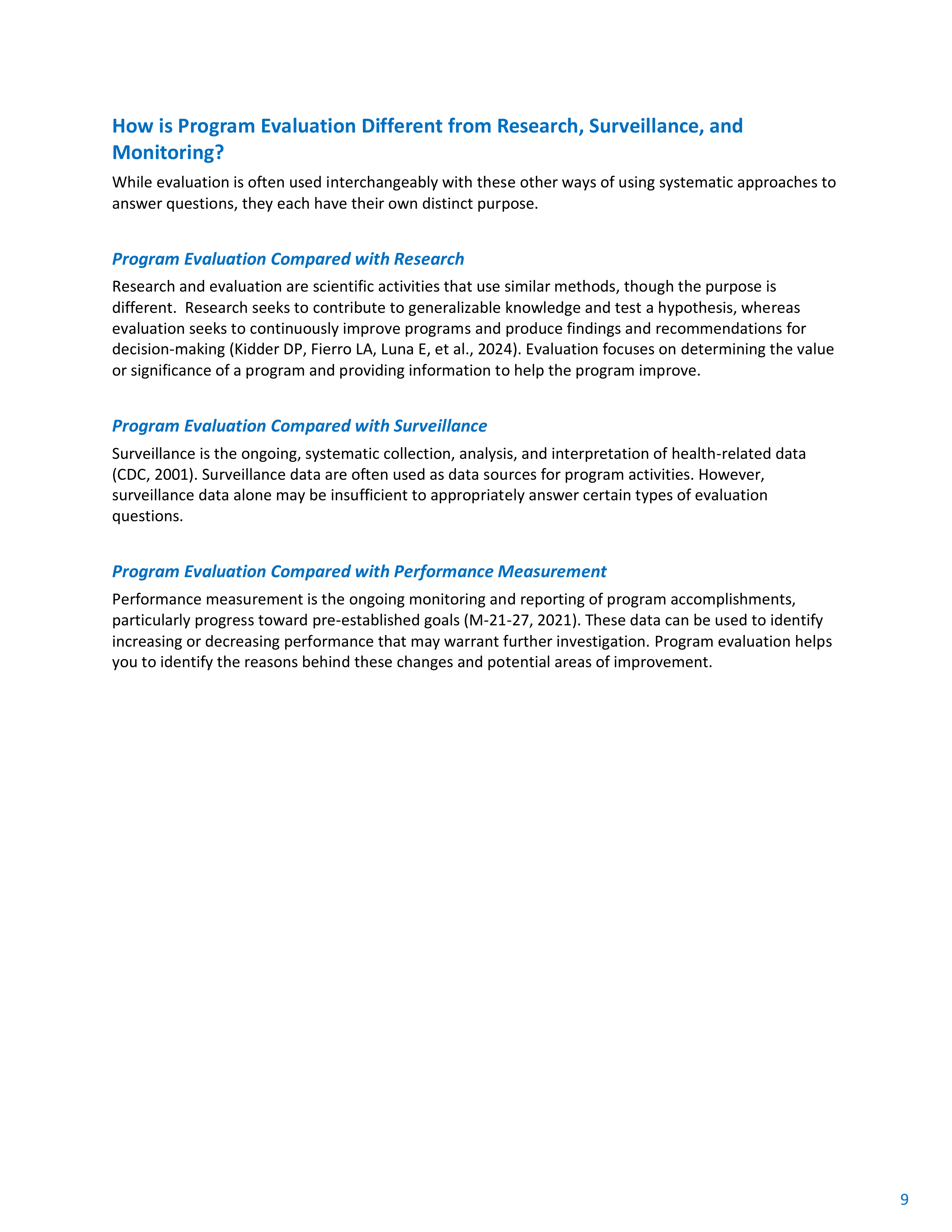 CDC Program Evaluation Framework Action Guide — page 10