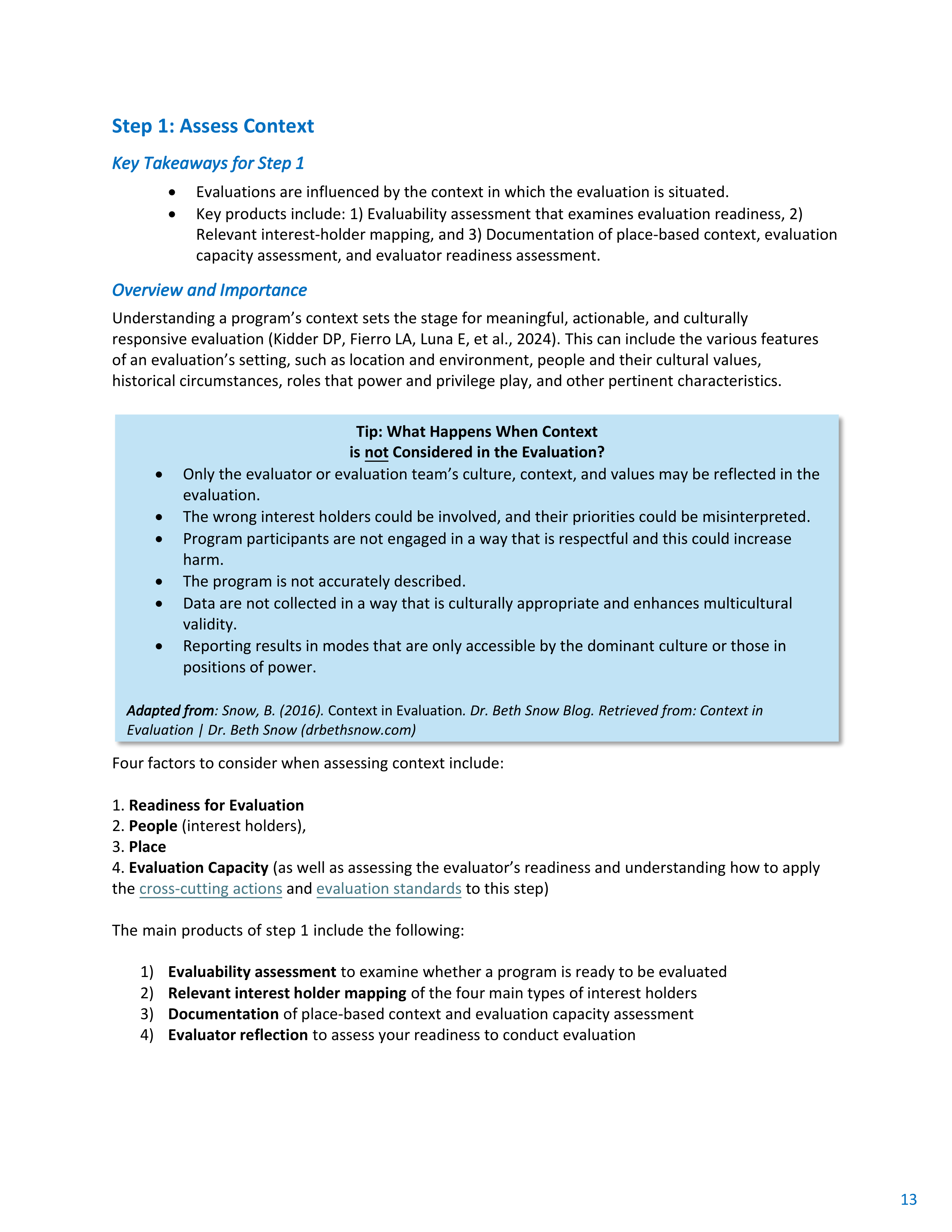 CDC Program Evaluation Framework Action Guide — page 14