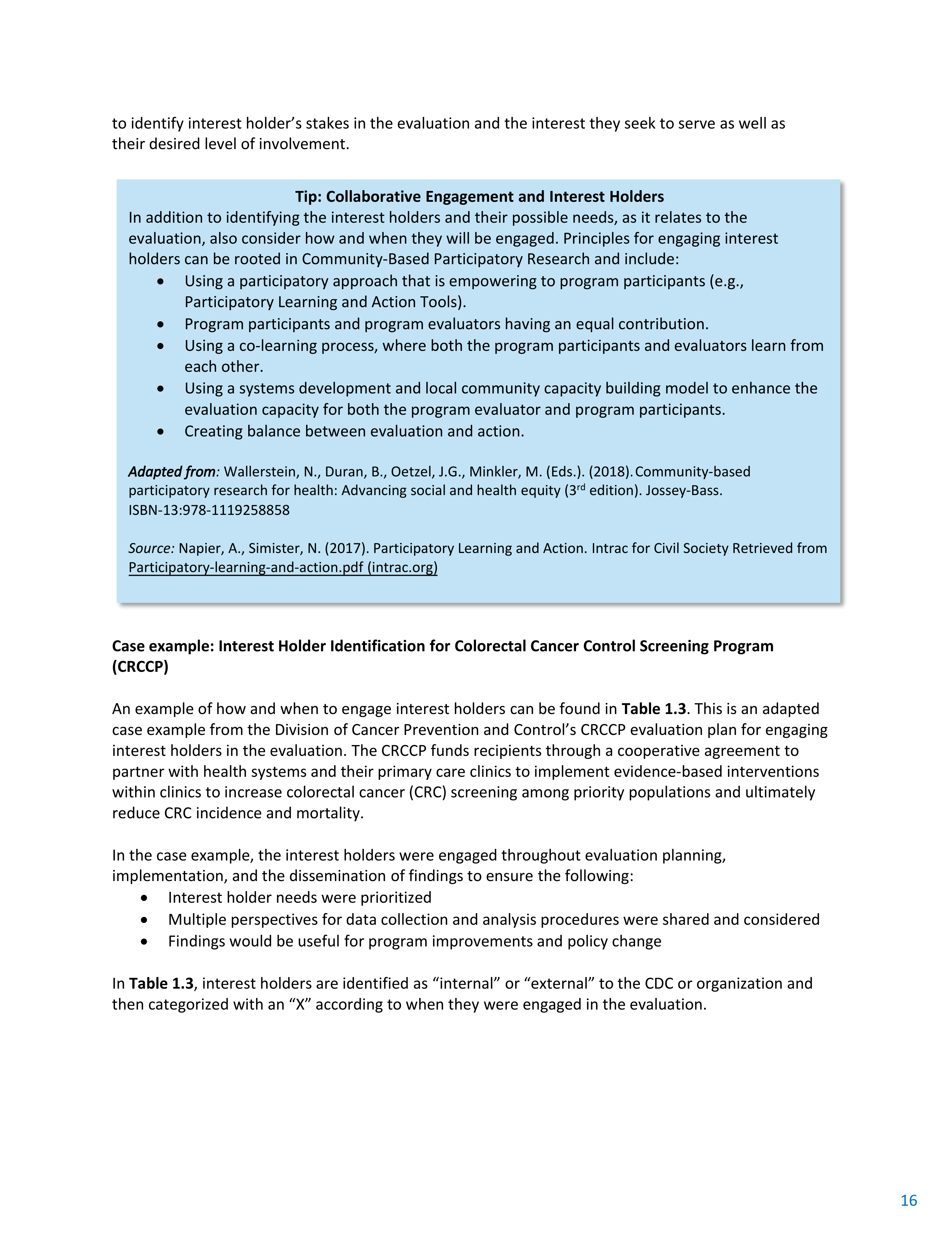 CDC Program Evaluation Framework Action Guide — page 17