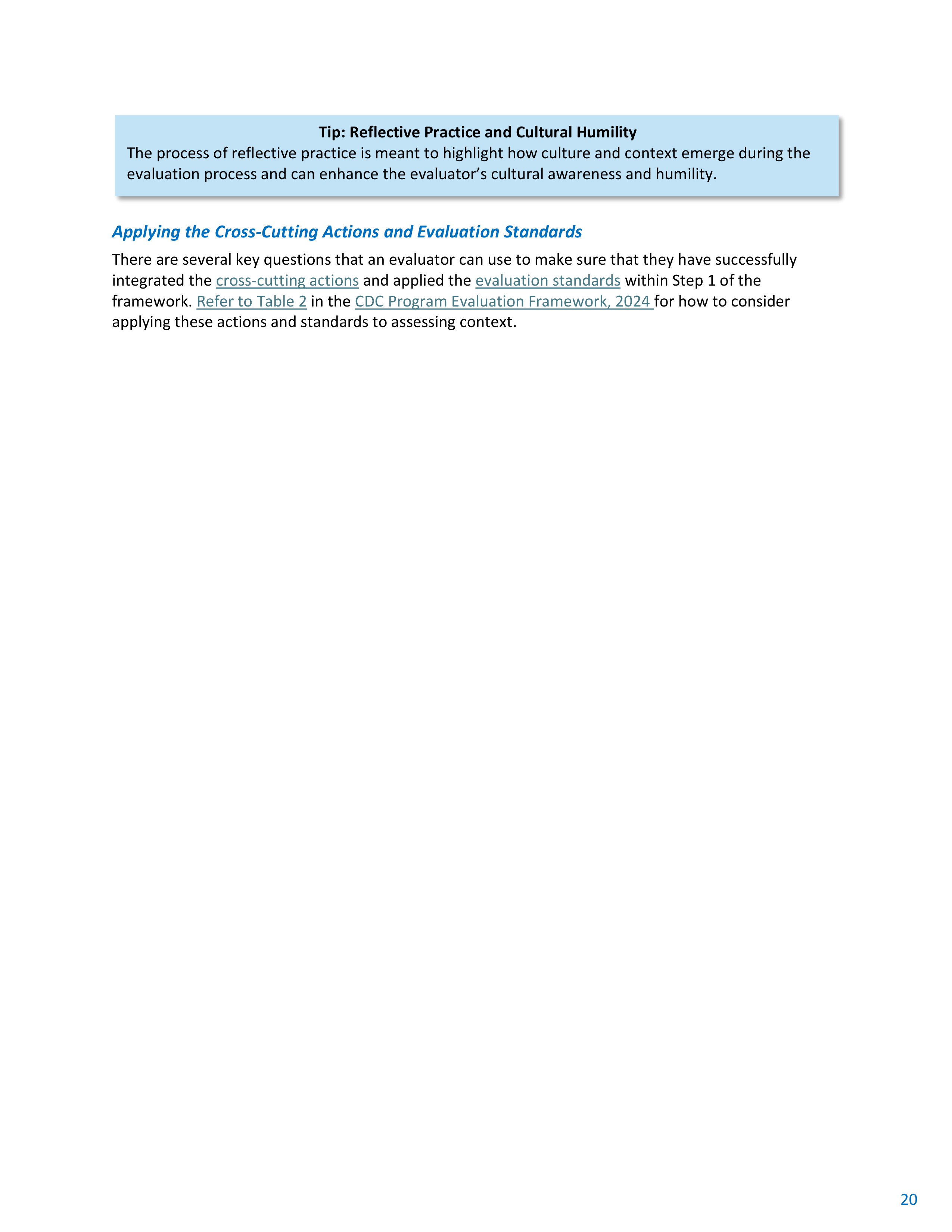 CDC Program Evaluation Framework Action Guide — page 21