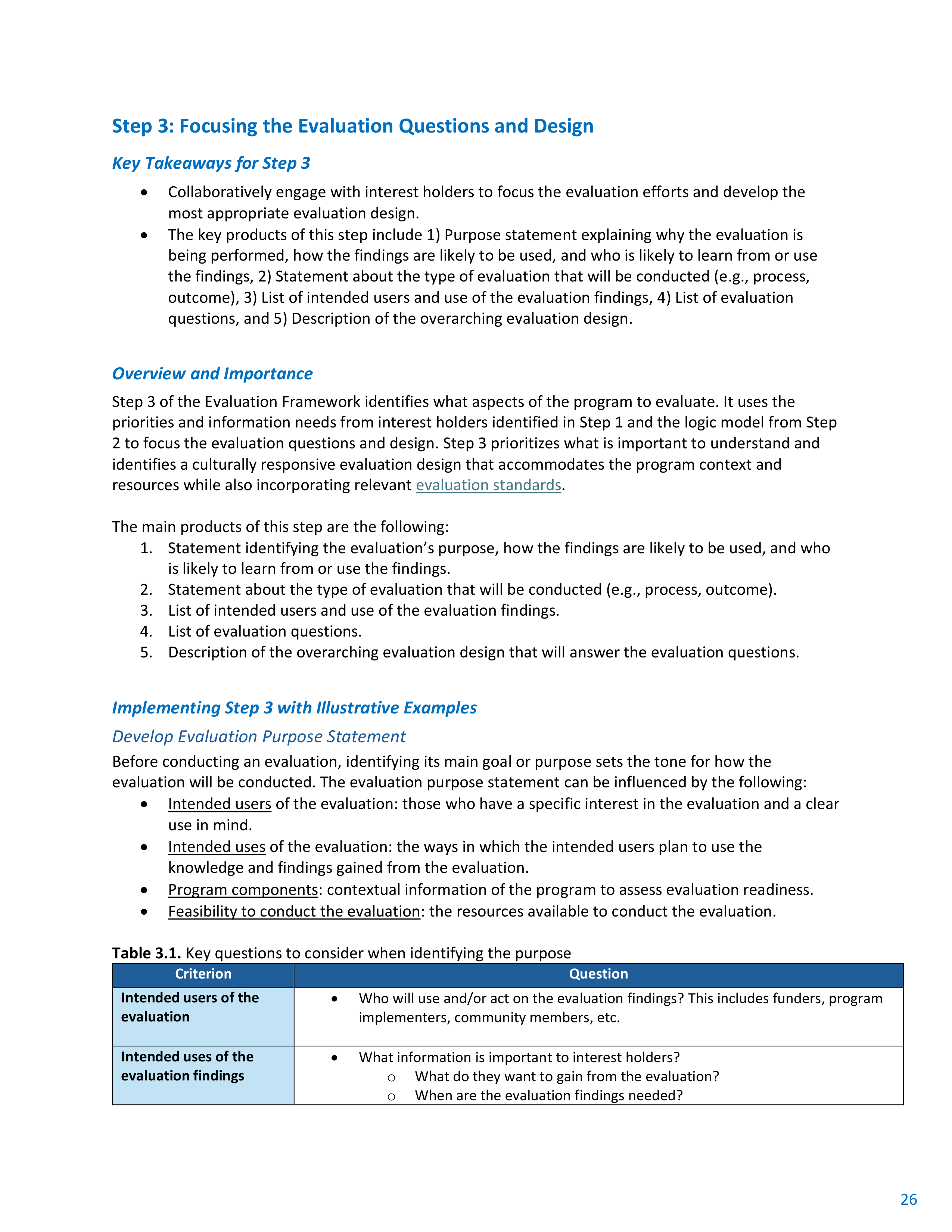 CDC Program Evaluation Framework Action Guide — page 27
