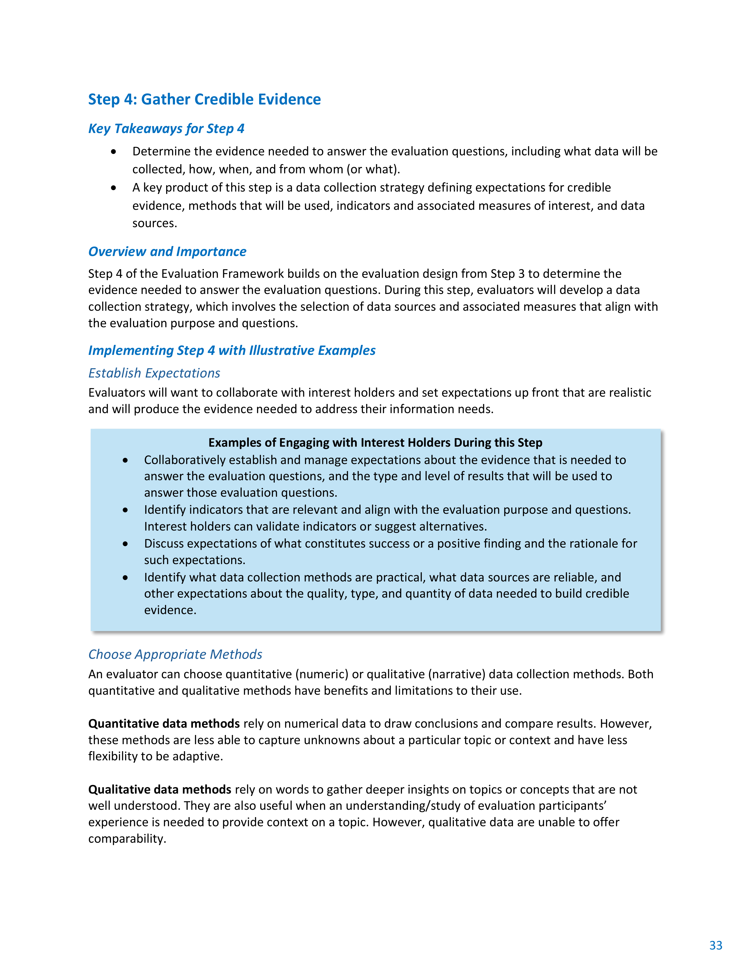 CDC Program Evaluation Framework Action Guide — page 34