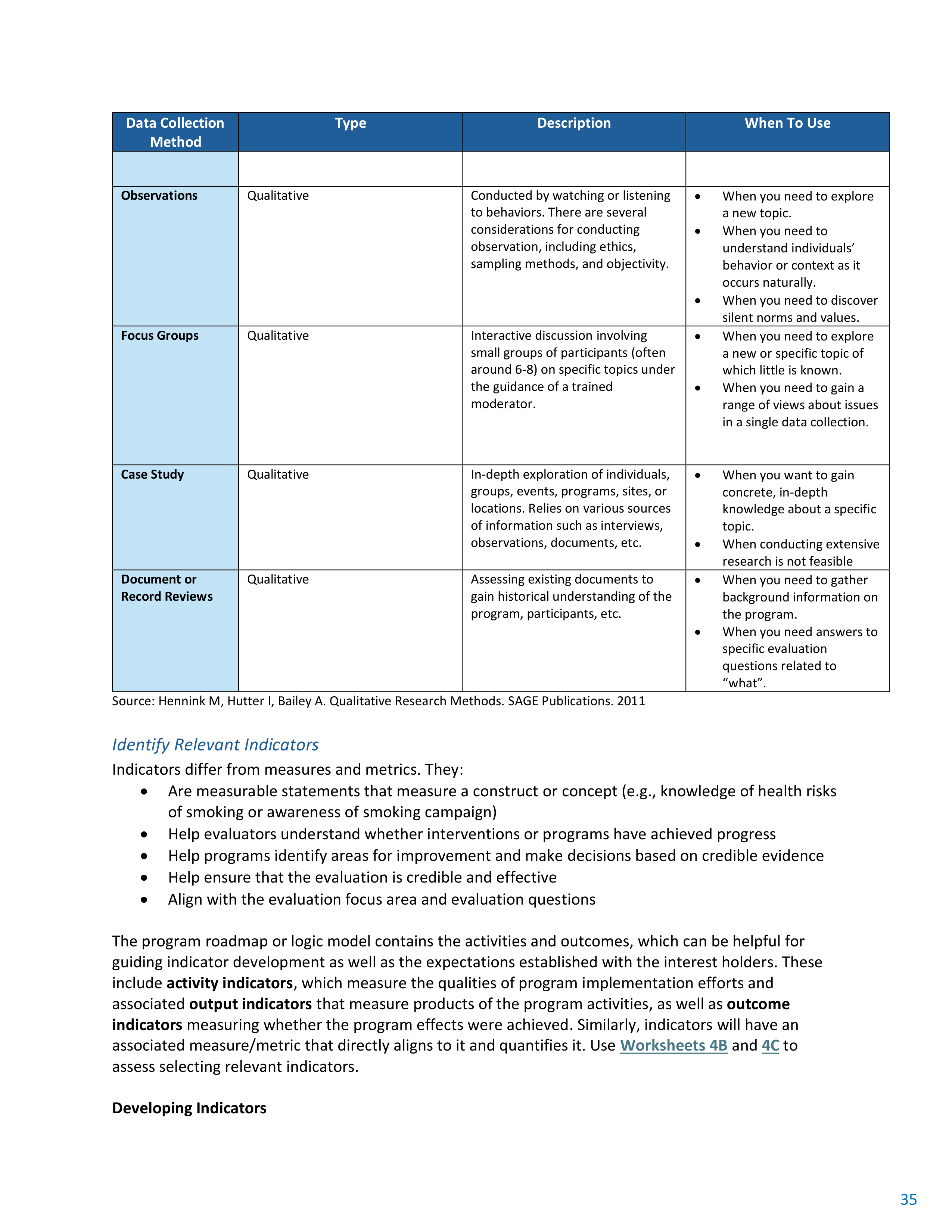 CDC Program Evaluation Framework Action Guide — page 36
