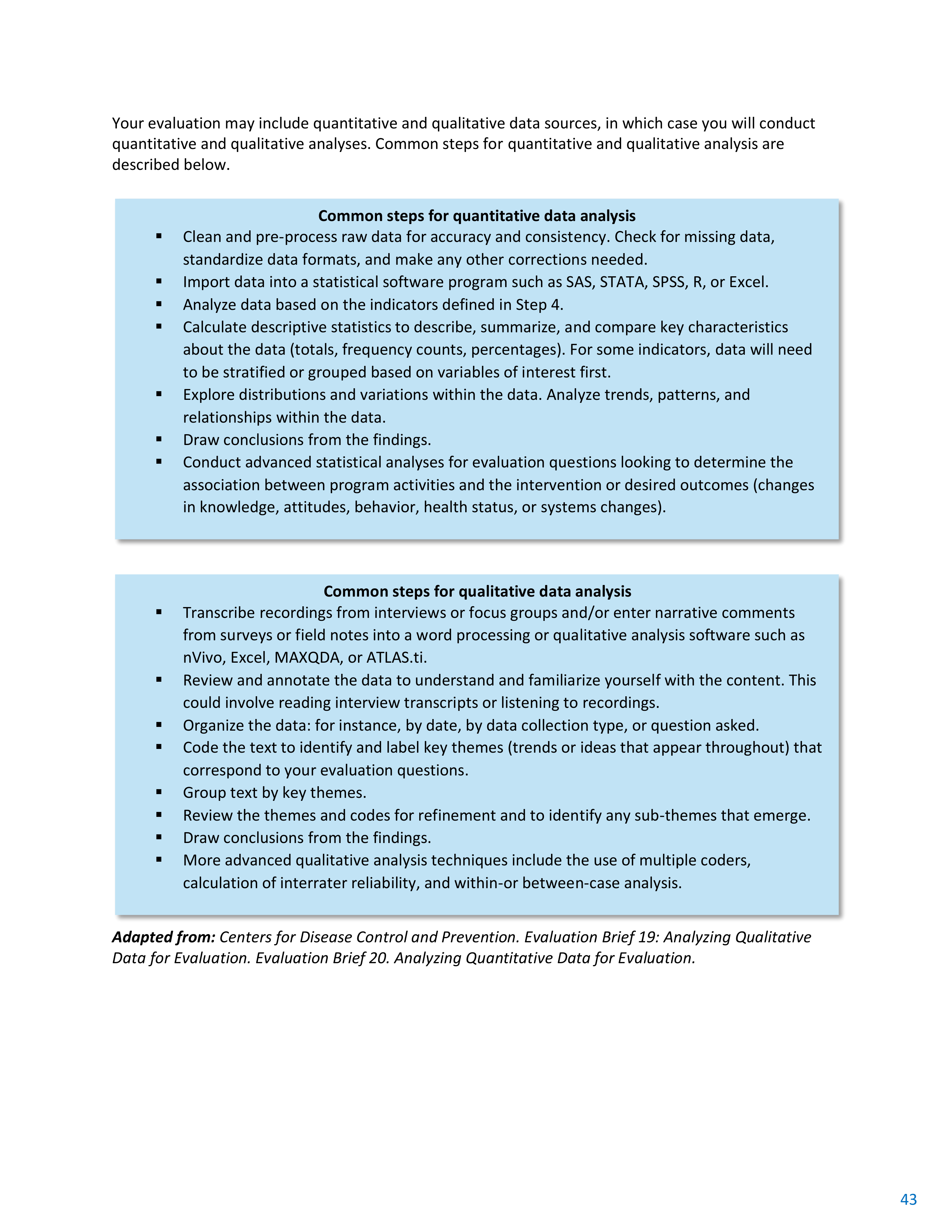 CDC Program Evaluation Framework Action Guide — page 44
