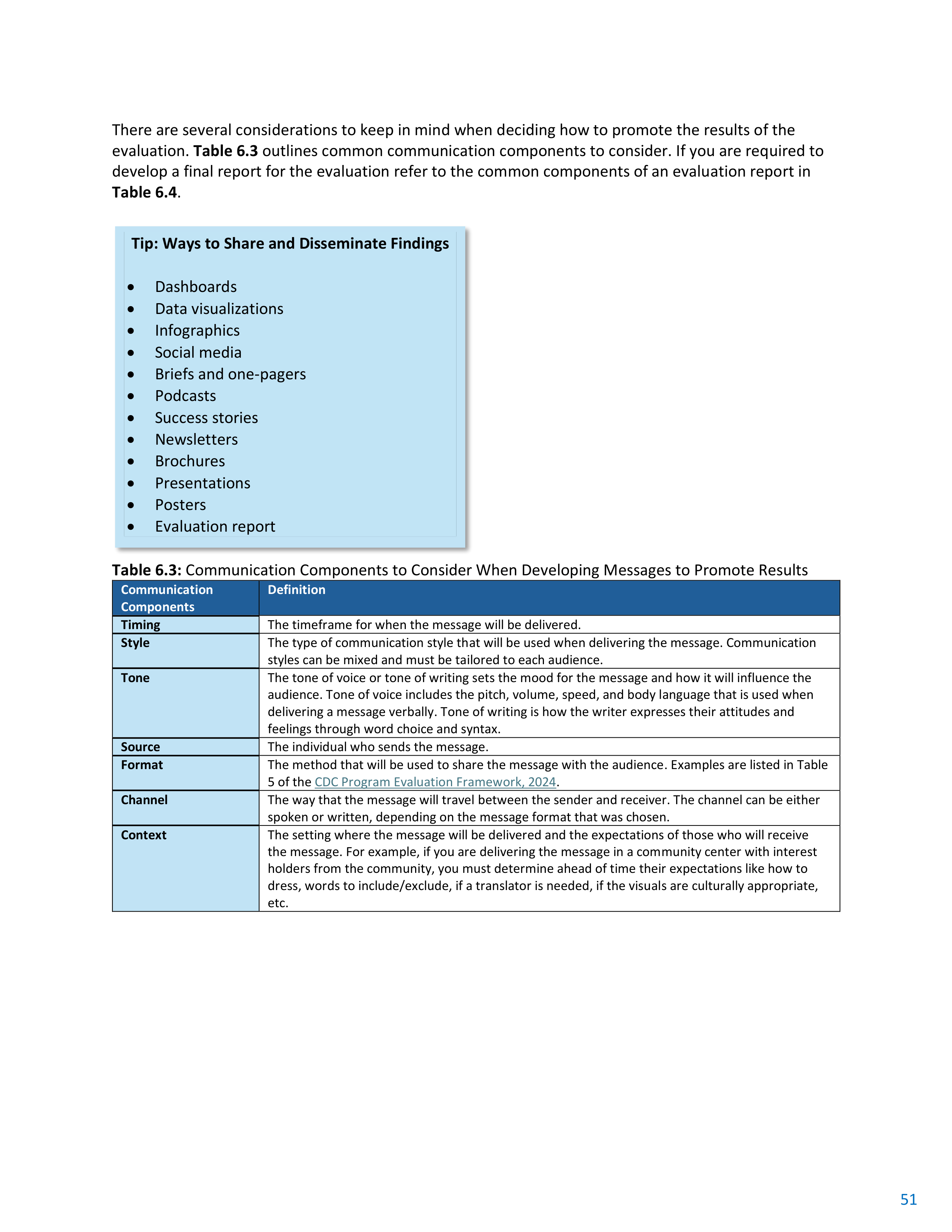 CDC Program Evaluation Framework Action Guide — page 52