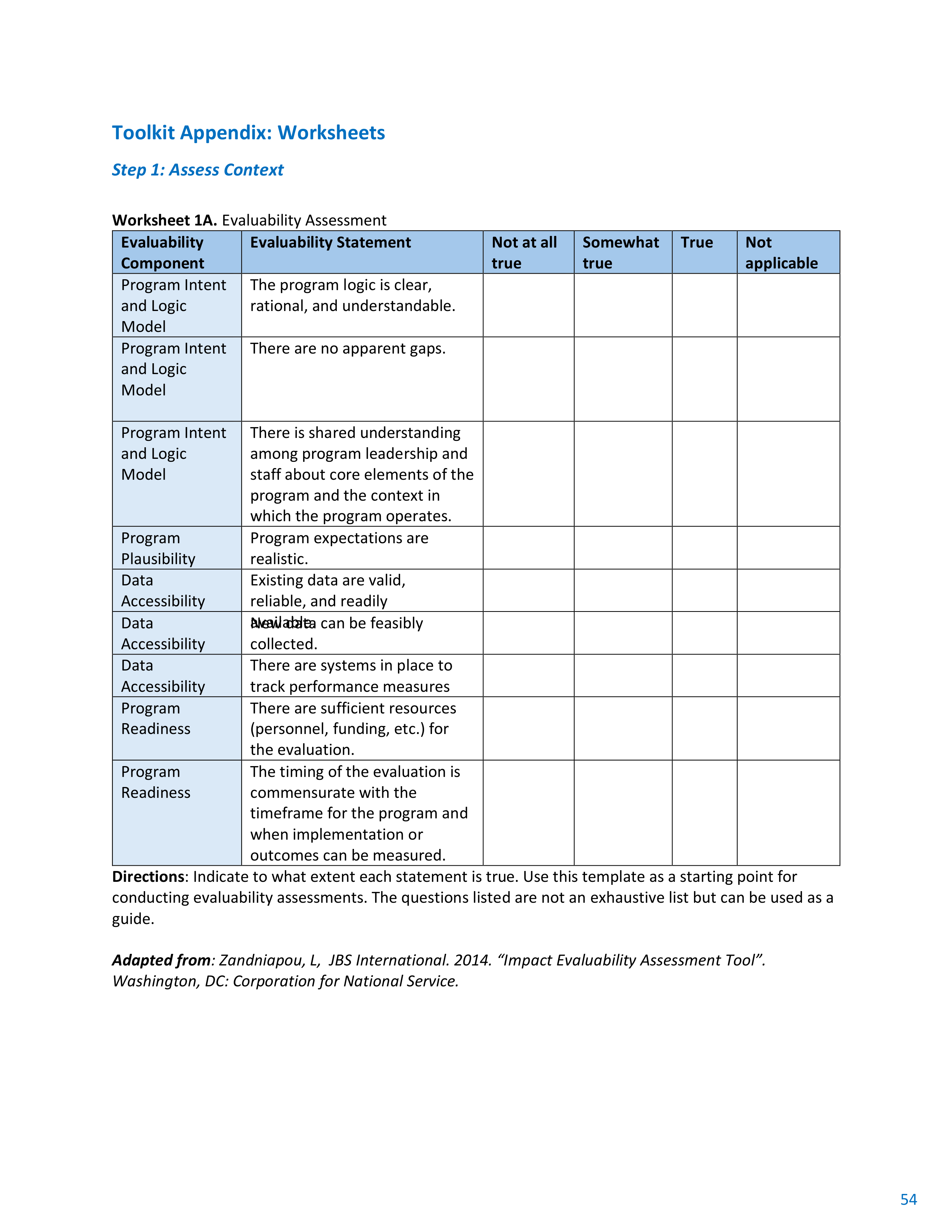 CDC Program Evaluation Framework Action Guide — page 55