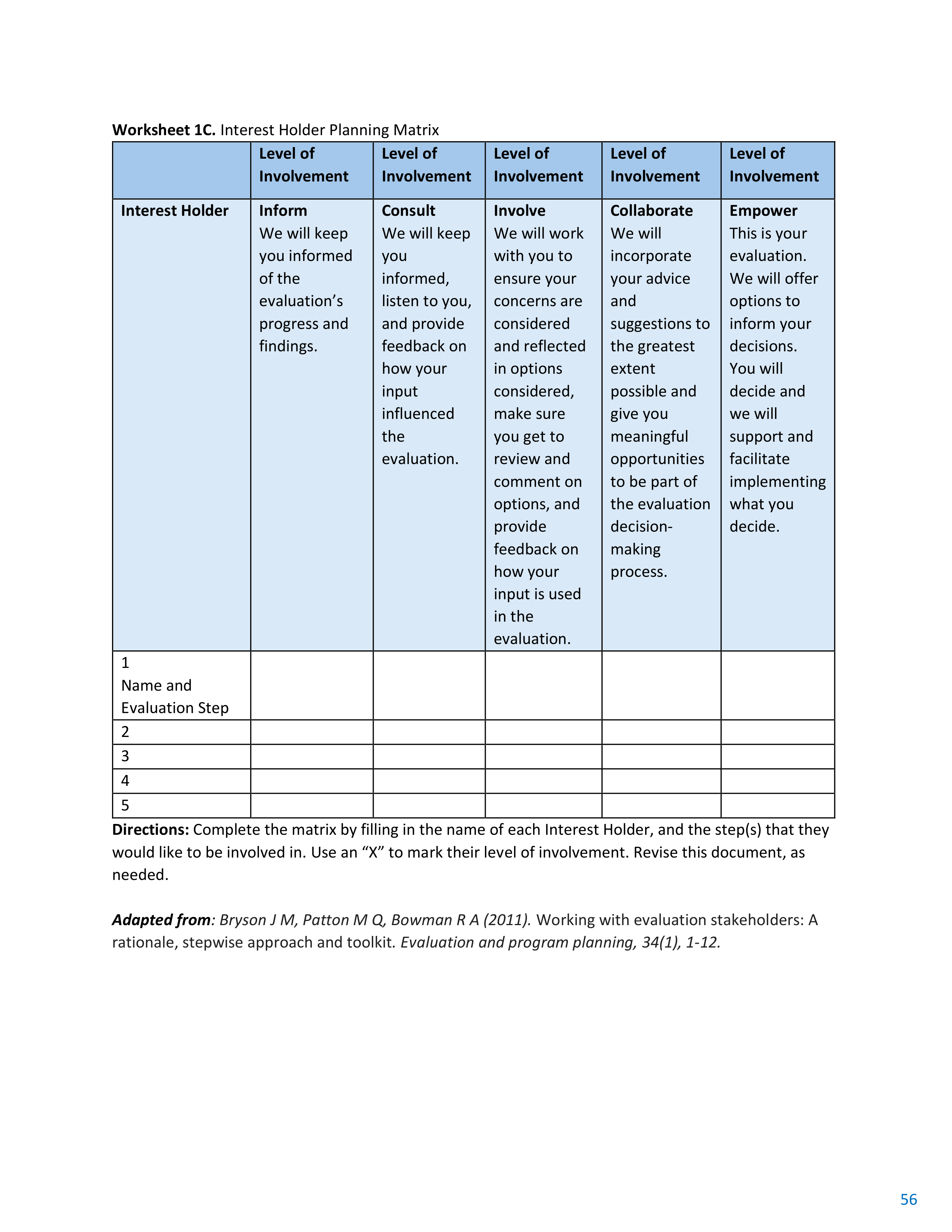 CDC Program Evaluation Framework Action Guide — page 57