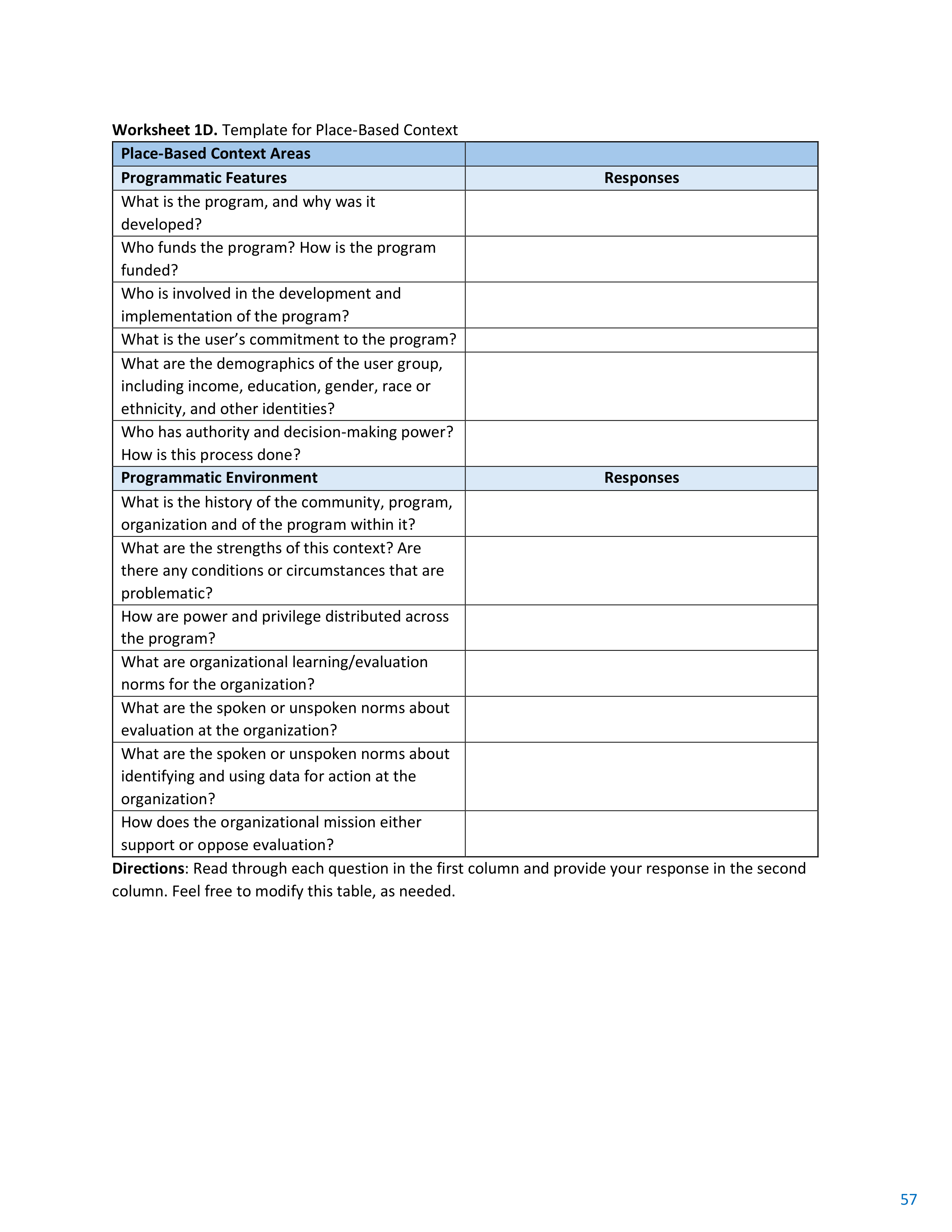 CDC Program Evaluation Framework Action Guide — page 58