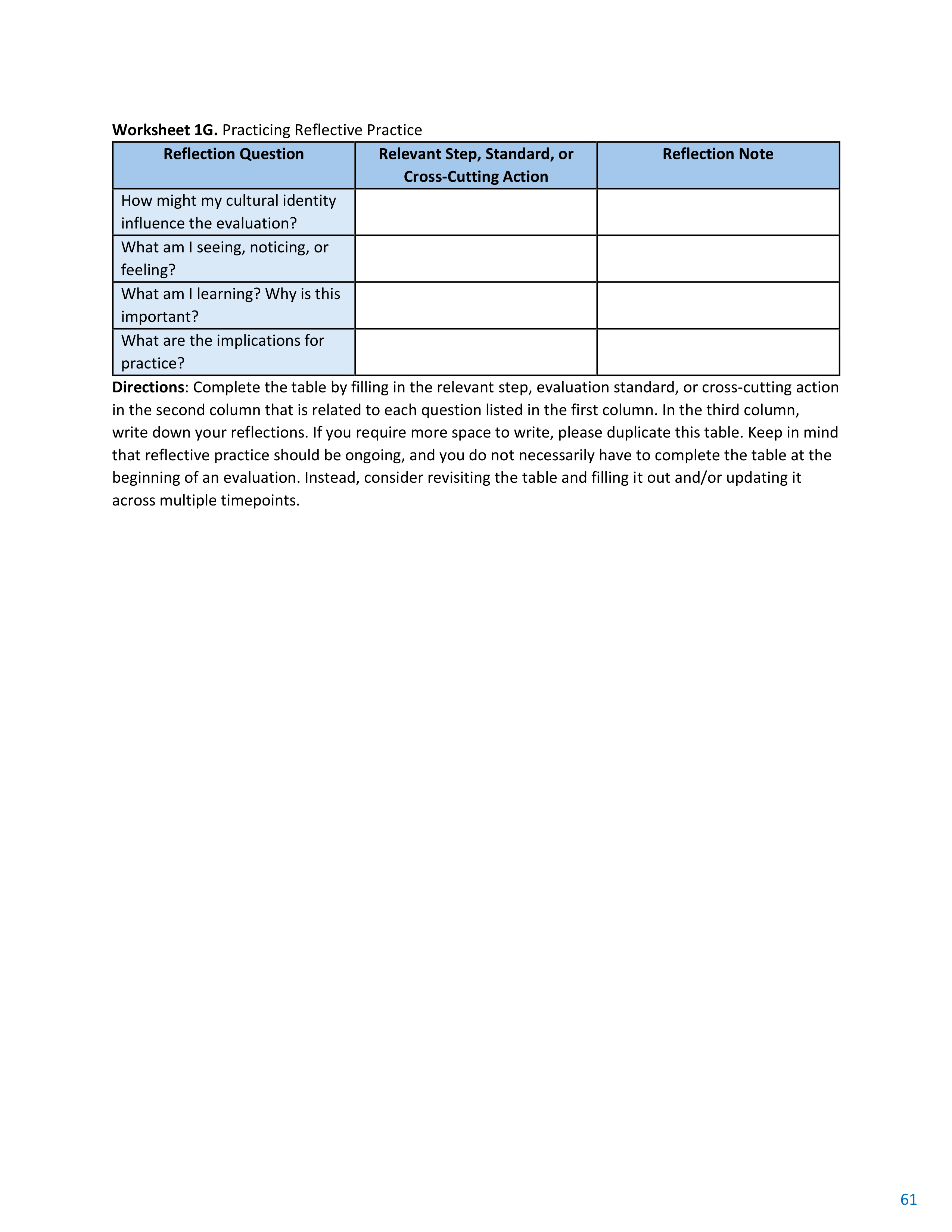 CDC Program Evaluation Framework Action Guide — page 62
