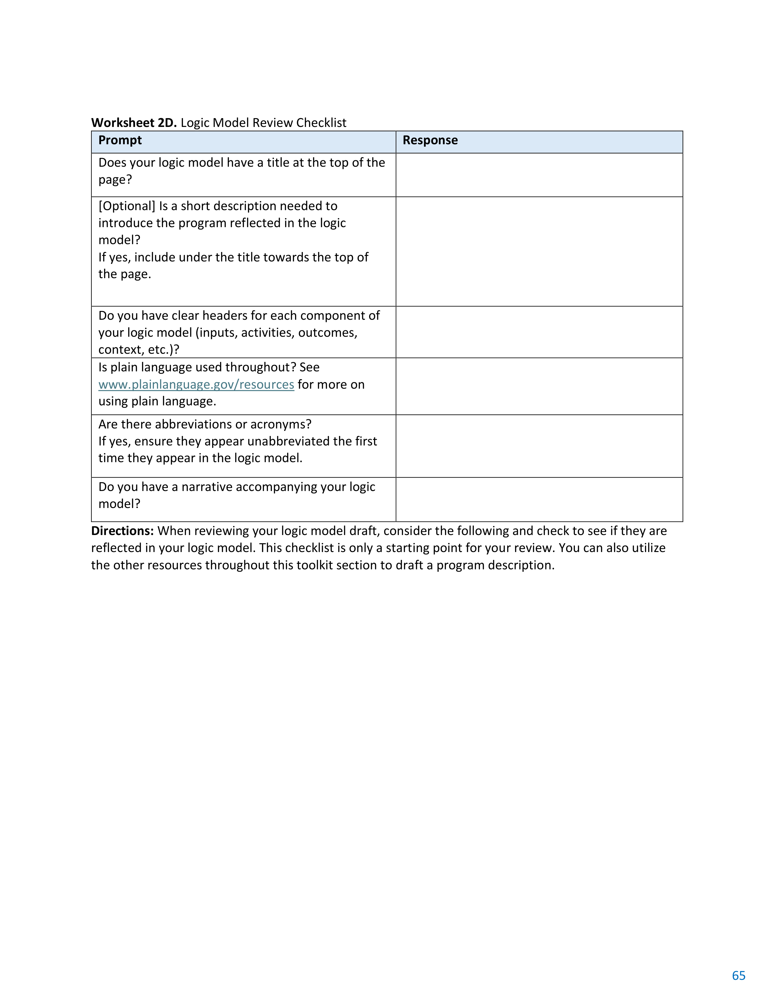 CDC Program Evaluation Framework Action Guide — page 66