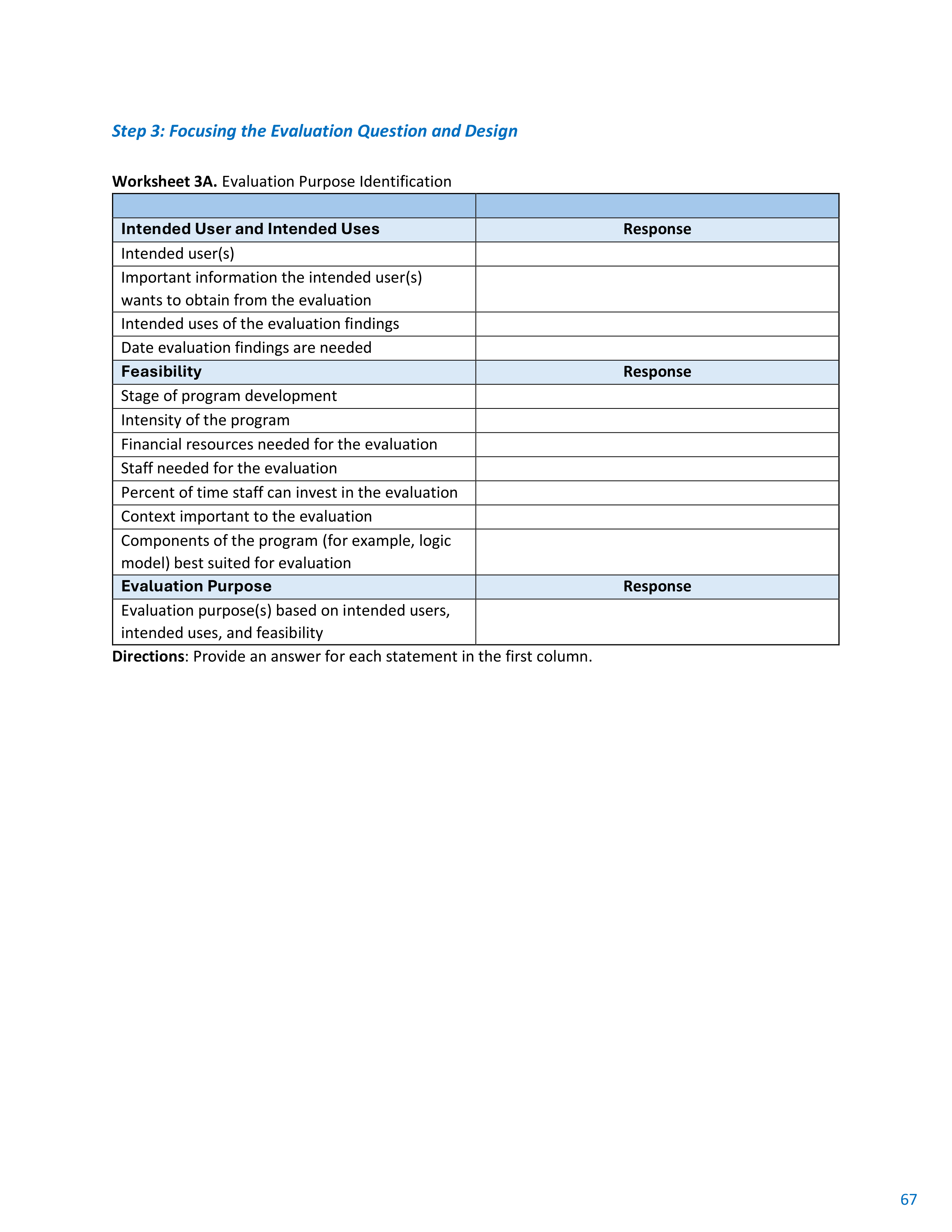 CDC Program Evaluation Framework Action Guide — page 68