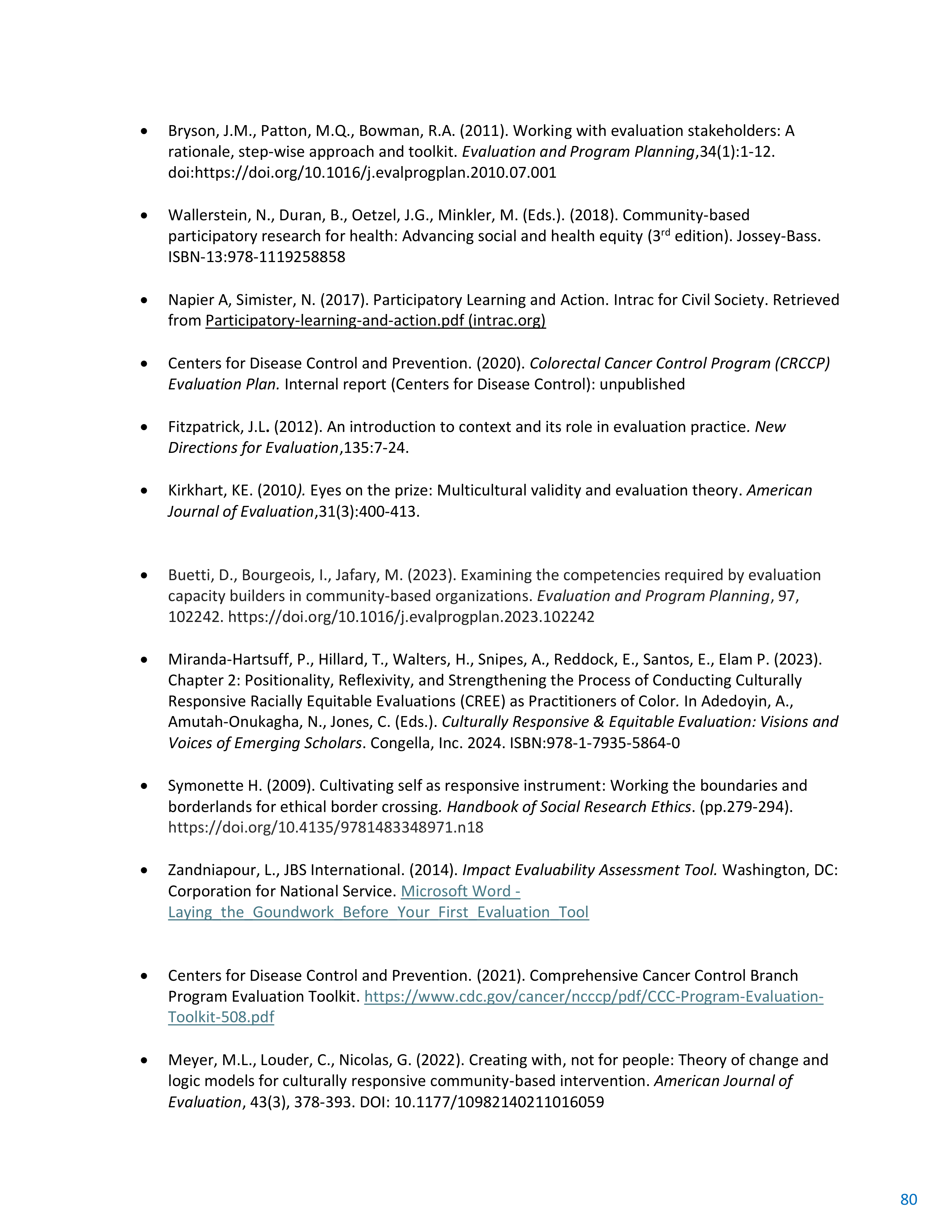 CDC Program Evaluation Framework Action Guide — page 81