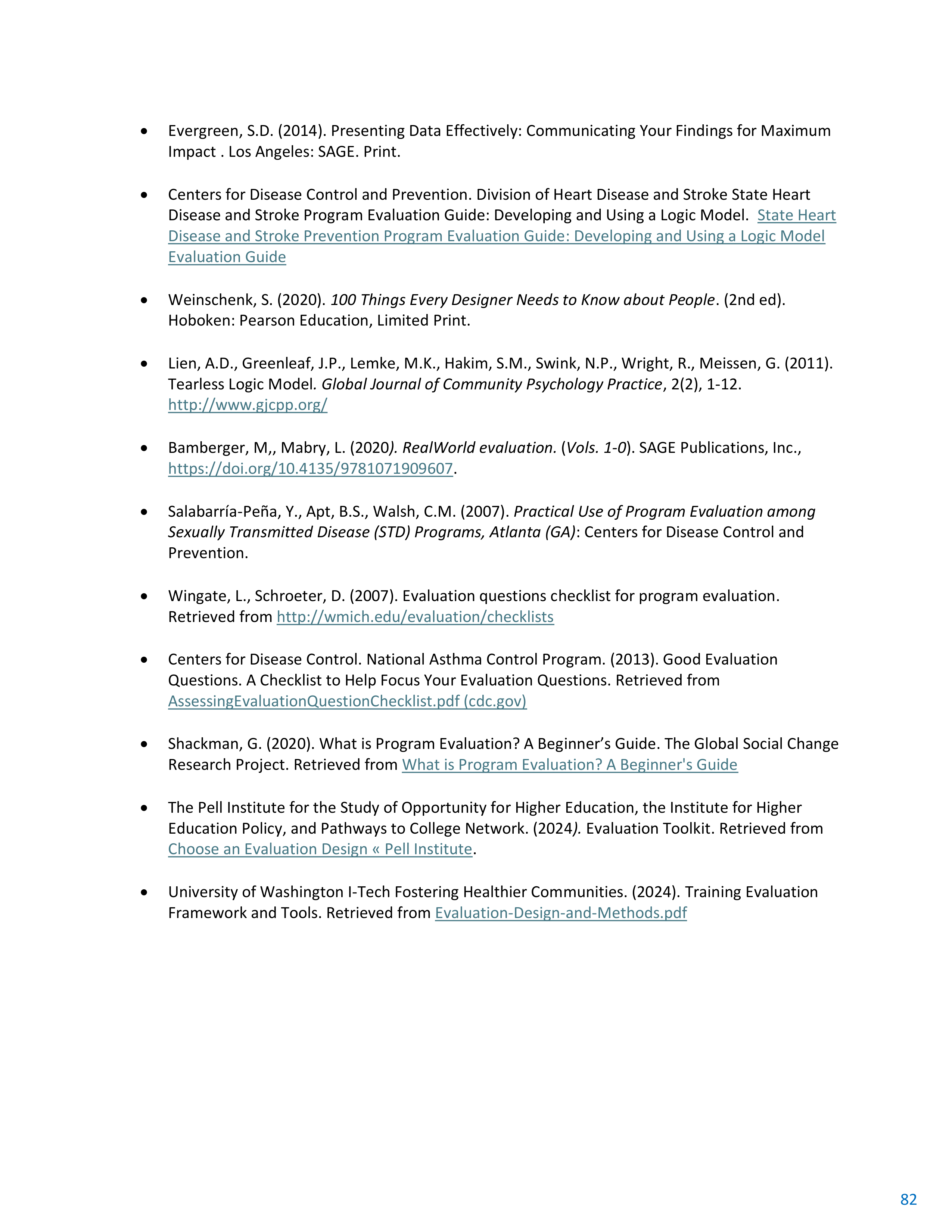 CDC Program Evaluation Framework Action Guide — page 83