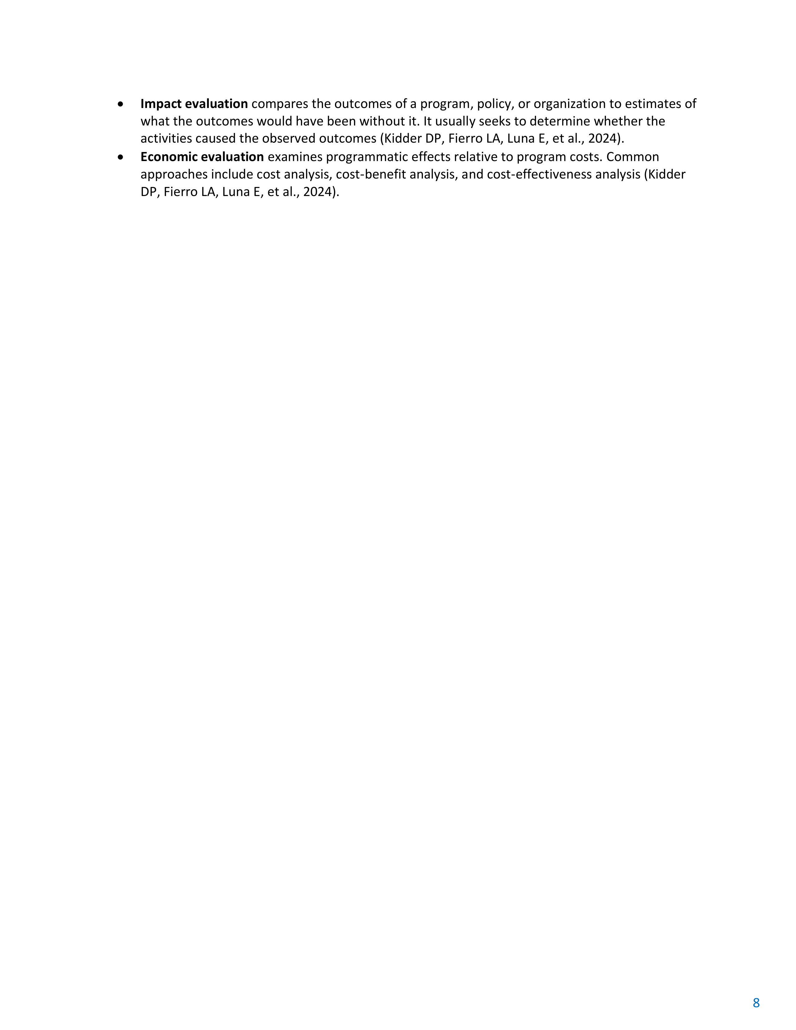 CDC Program Evaluation Framework Action Guide — page 9