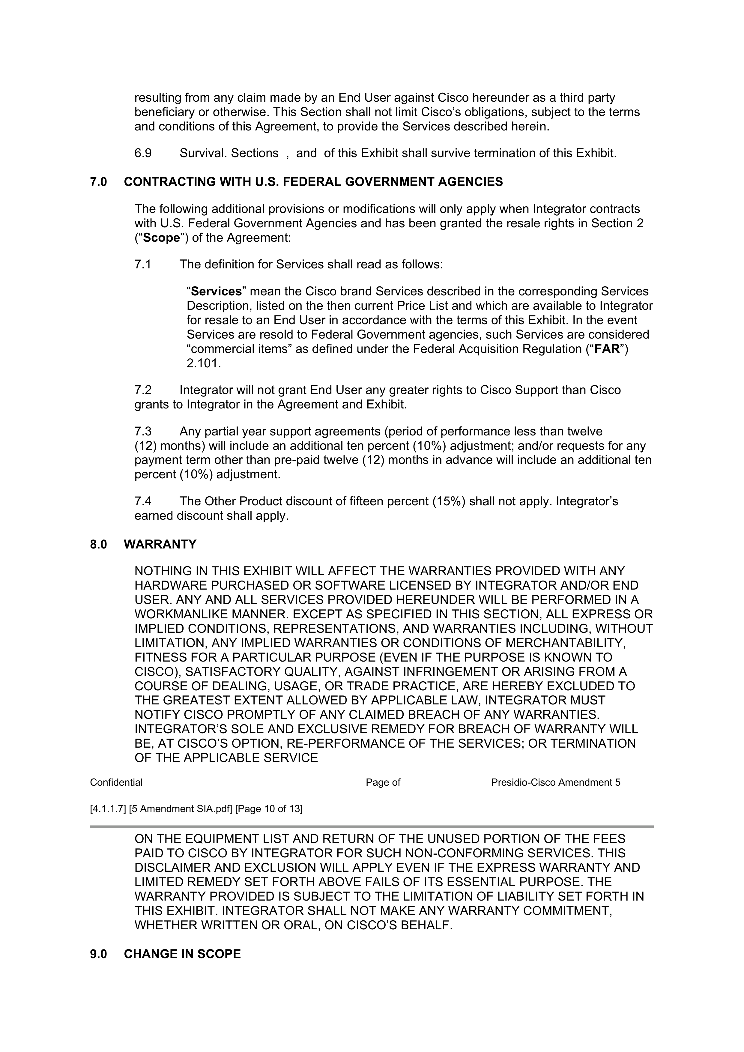 CISCO SYSTEMS INTEGRATOR AGREEMENT — page 102