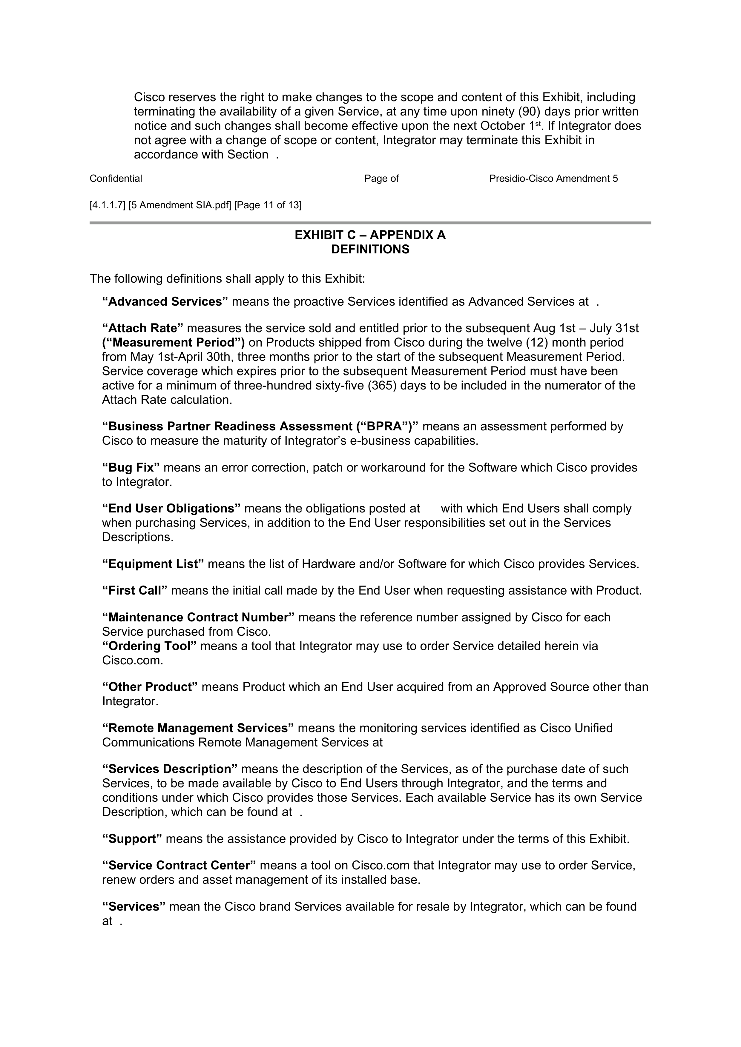 CISCO SYSTEMS INTEGRATOR AGREEMENT — page 103