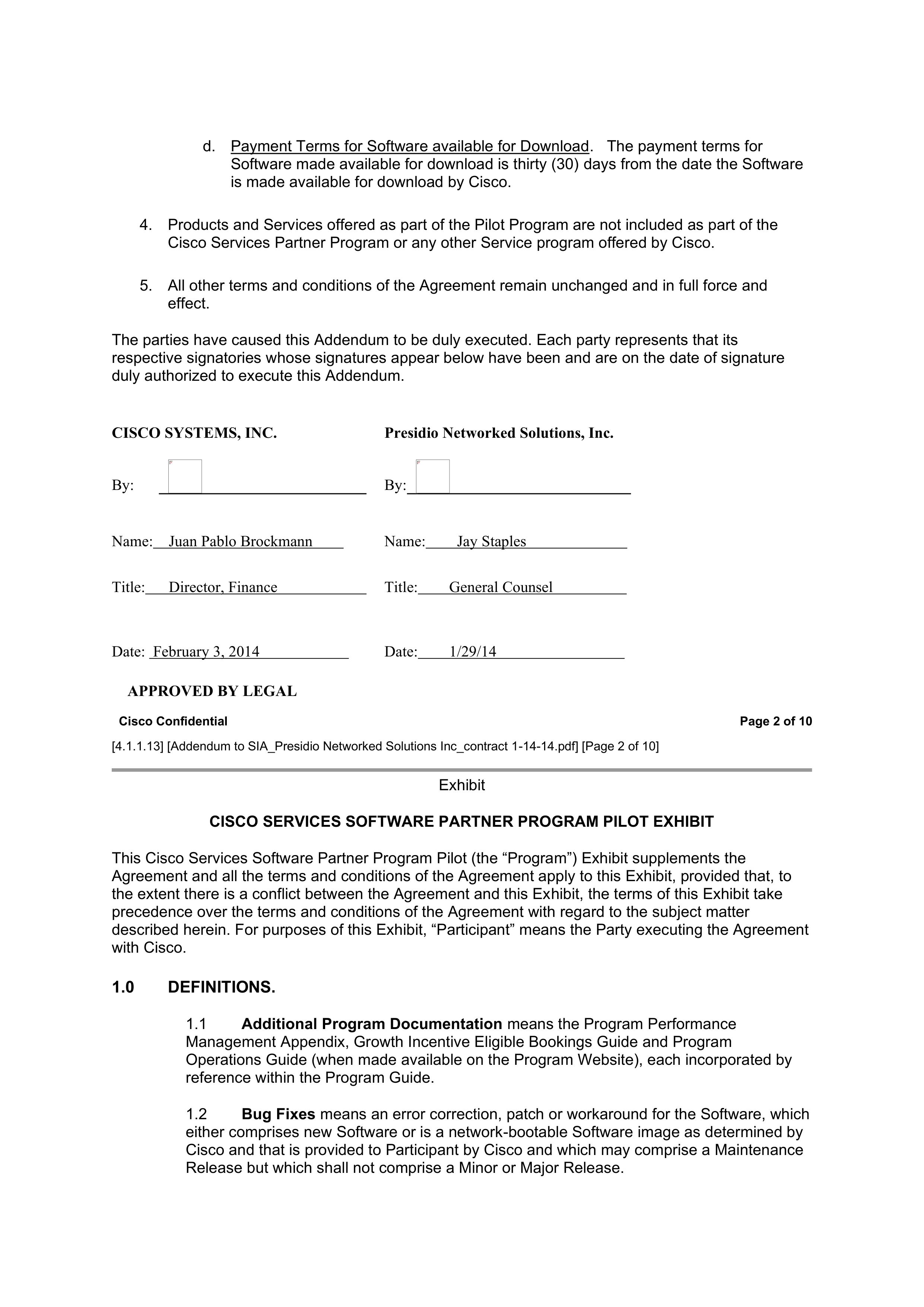 CISCO SYSTEMS INTEGRATOR AGREEMENT — page 152