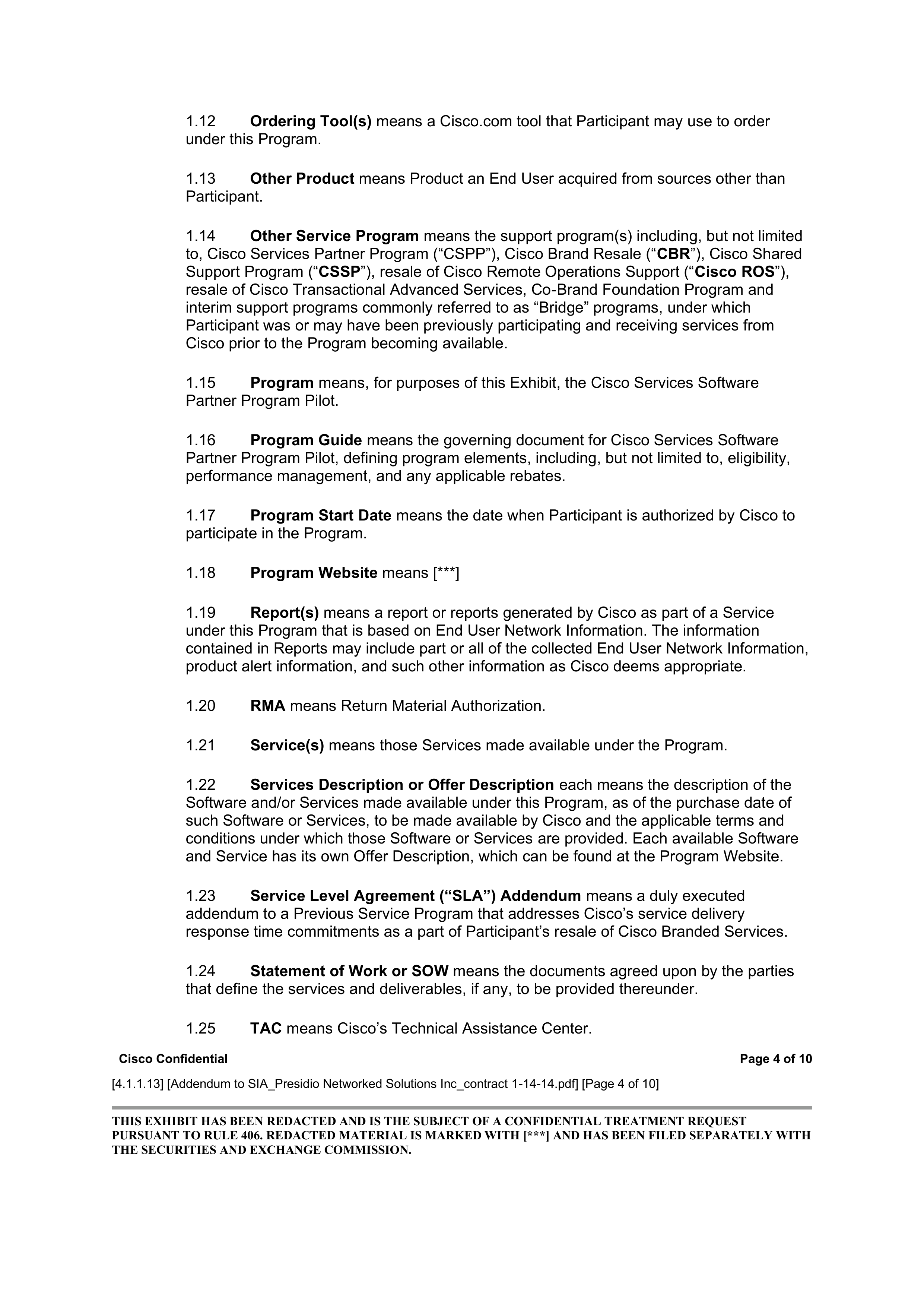 CISCO SYSTEMS INTEGRATOR AGREEMENT — page 154