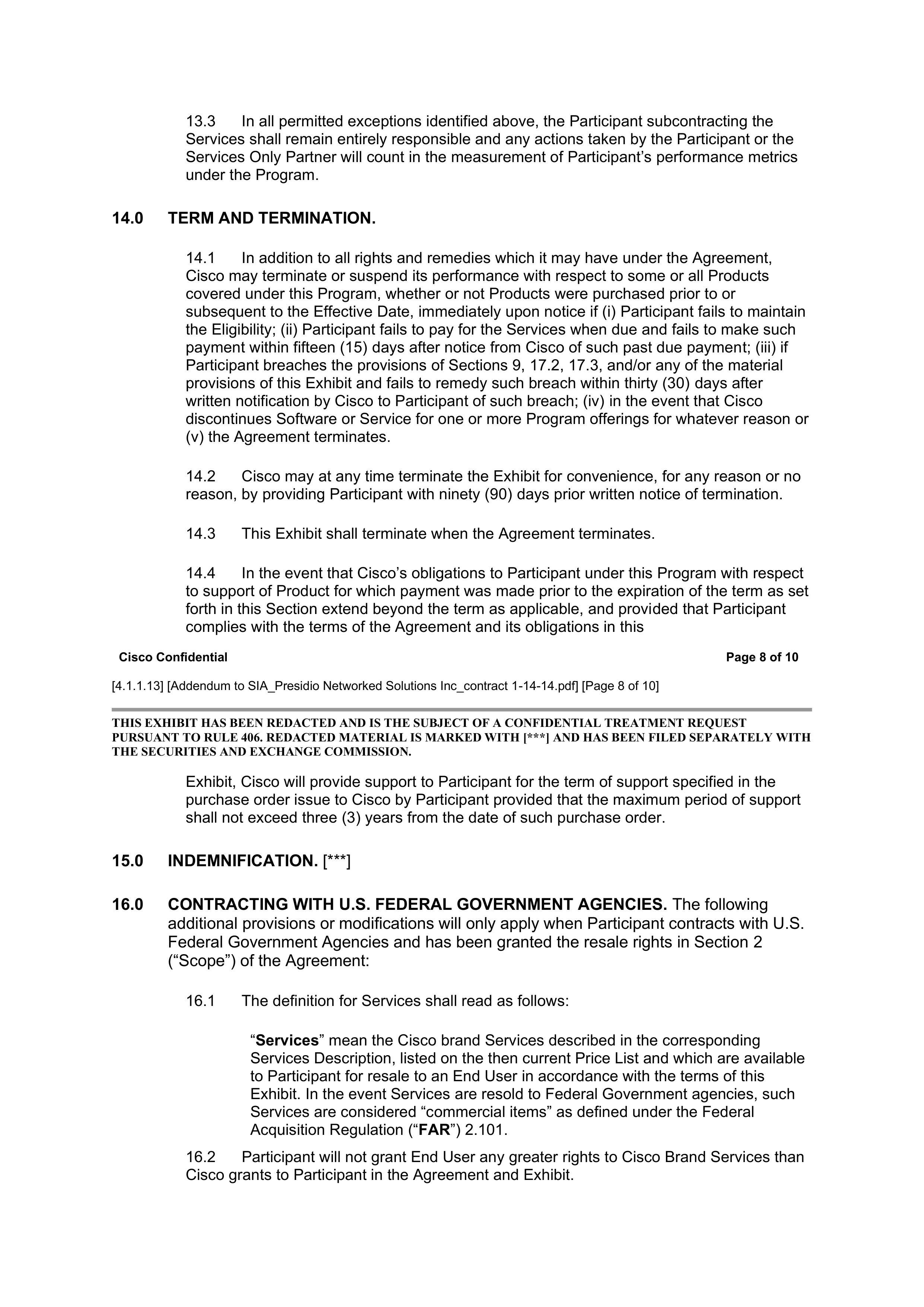 CISCO SYSTEMS INTEGRATOR AGREEMENT — page 159