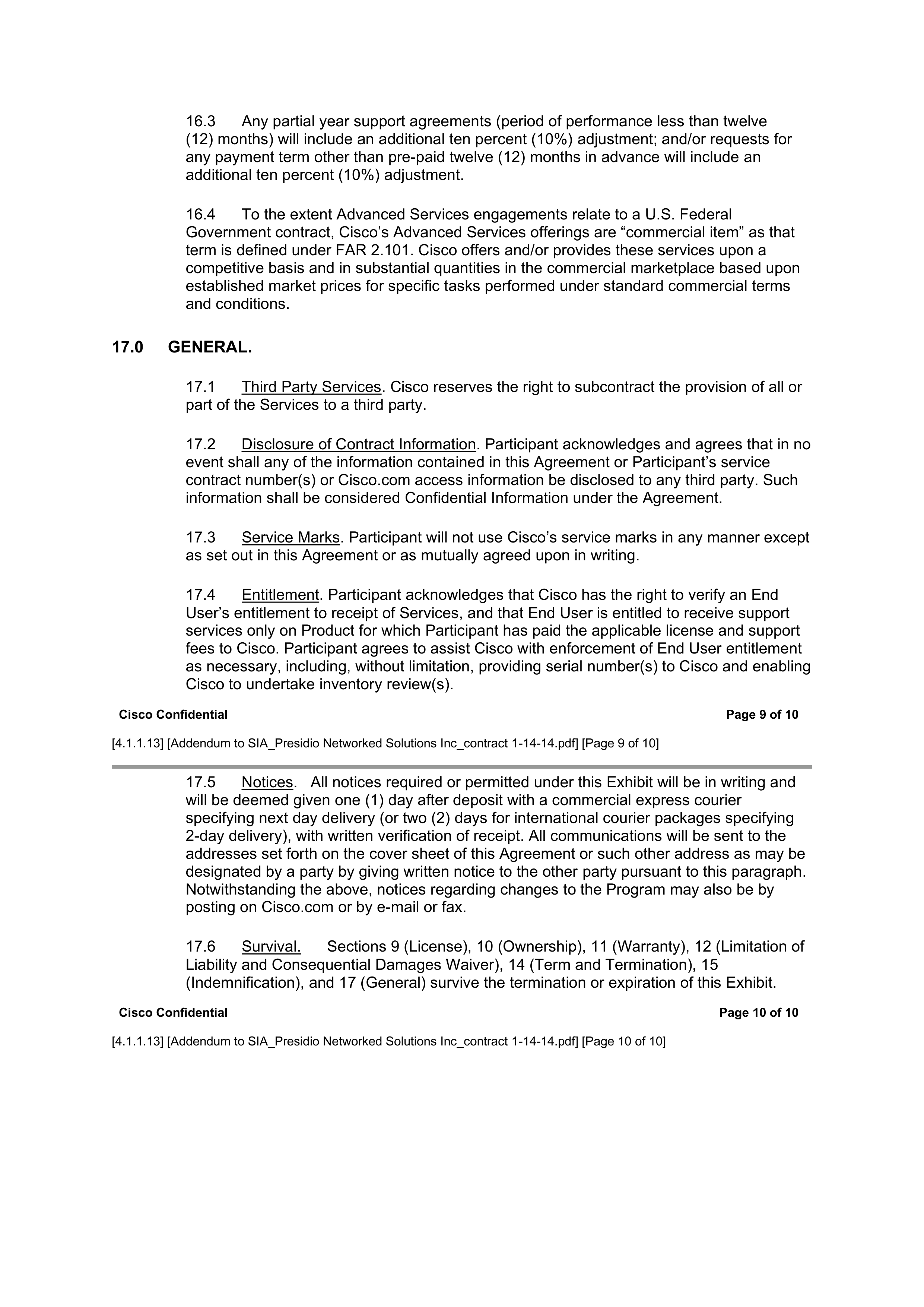CISCO SYSTEMS INTEGRATOR AGREEMENT — page 160