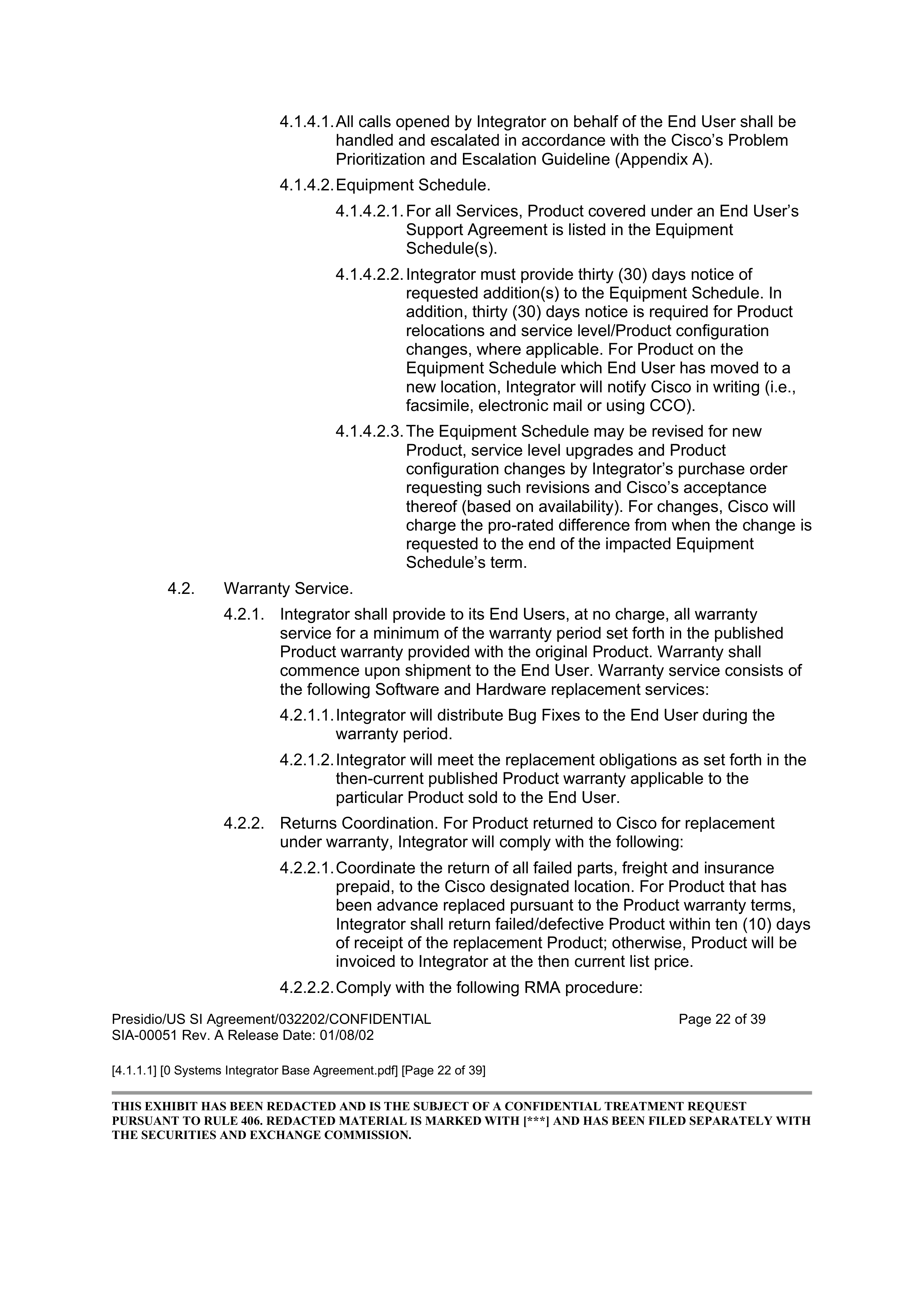 CISCO SYSTEMS INTEGRATOR AGREEMENT — page 23